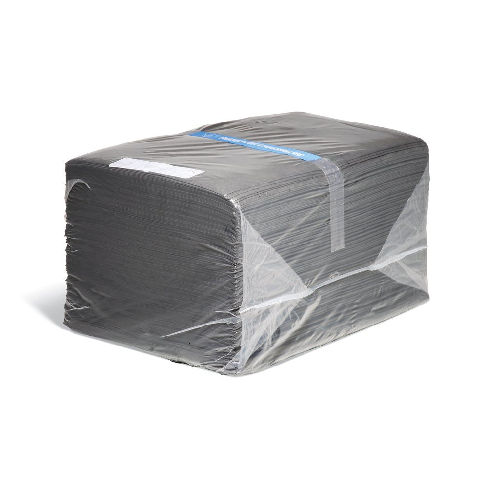 New Pig Mat Pads | Lightweight Absorbent Mats | 14-Ounce Absorbency | Absorbs Oil, Water & More | 15'' X 20'' | 200 Pig Mats | M
