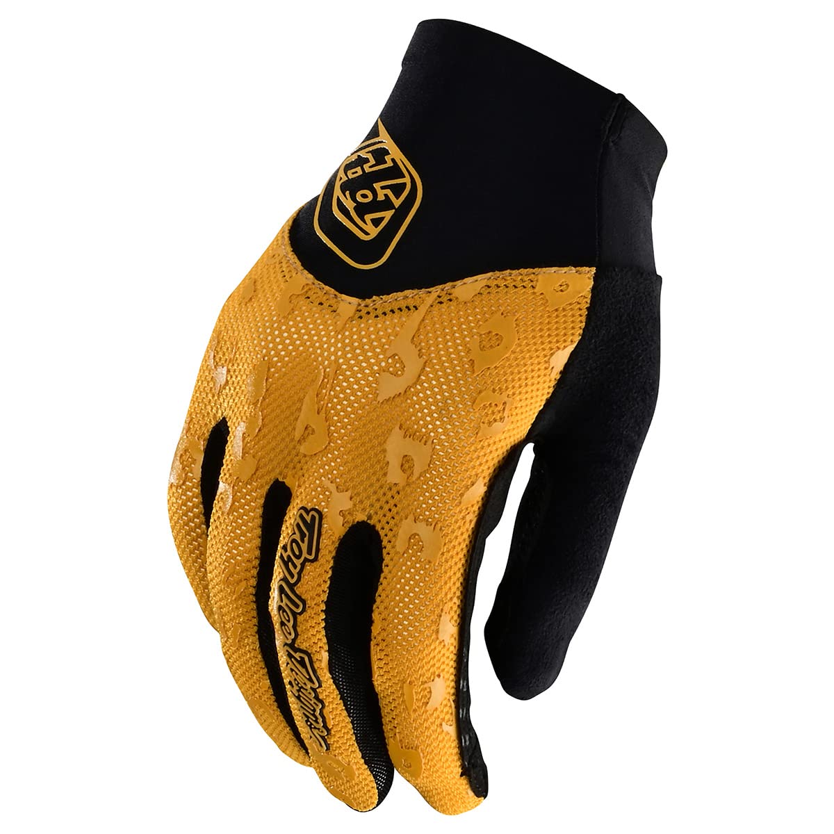 Troy Lee Designs Motocross Motorcycle Dirt Bike Racing Mountain Bicycle Gloves, Womens ACE 2.0 Glove (Panther Honey, Large)