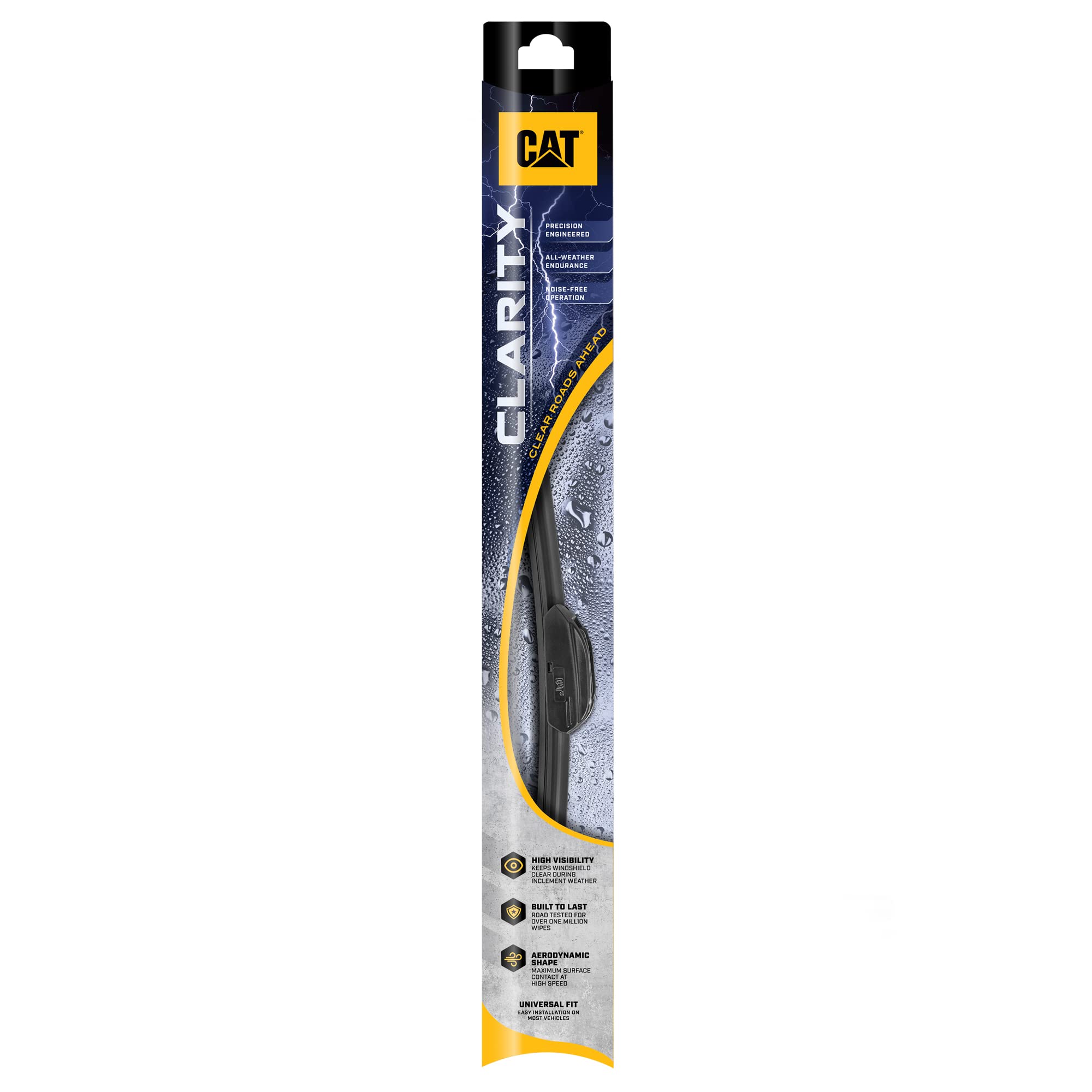 Caterpillar Clarity Premium Performance All Season Replacement Windshield Wiper Blades for Car Truck Van SUV (20 + 22 Inch (Pair