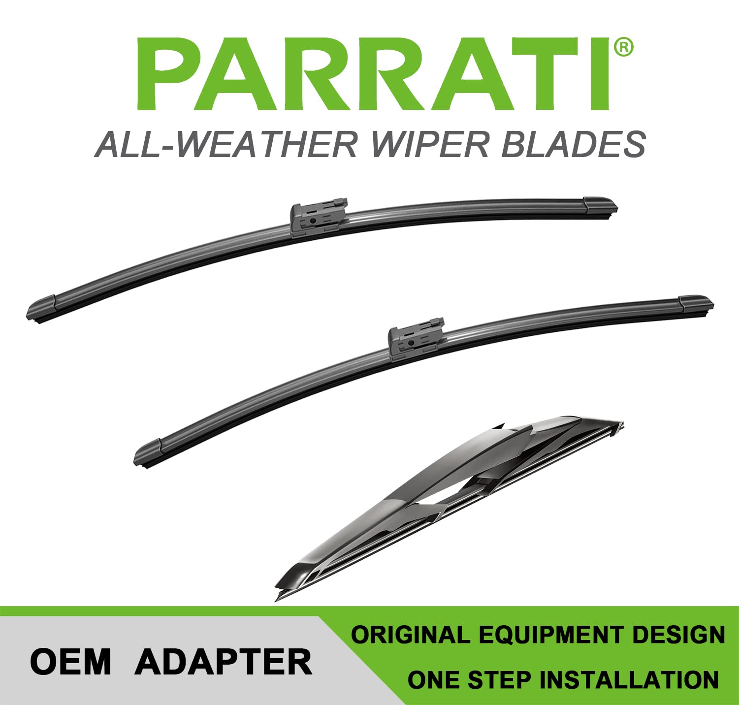 Parrati High Performance Premium All-Season Automotive Windshield Wipers With Rear Wiper Blades Replacement For 2019-2023 Subaru