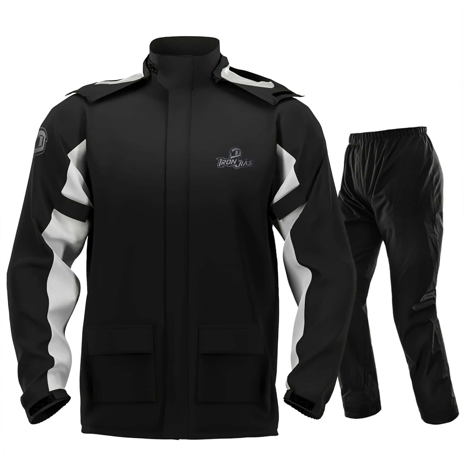 Iron Jia'S Rain Suit, Motorcycle Rain Gear For Men & Women, Waterproof Jacket And Pants, Breathable Reflective Raincoat For Fish