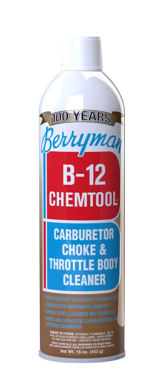 Berryman Products 0117 B-12 Chemtool Carburetor, Choke and Throttle Body Cleaner [Not VOC Compliant in Some States], 16-Ounce (1