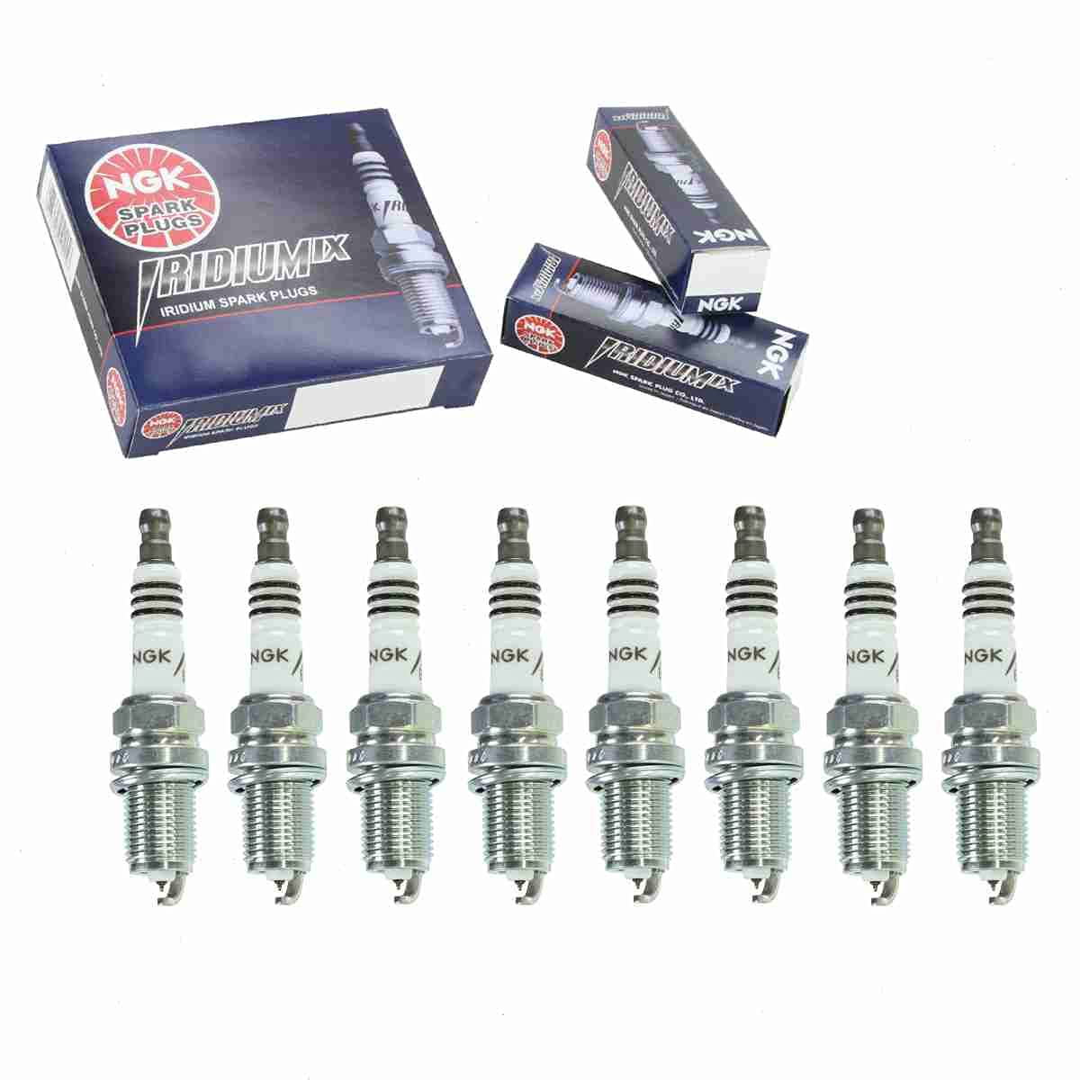 8 pc NGK Iridium IX Spark Plugs compatible with Land Rover Range Rover Sport 4.2L 4.4L V8 2006-2009