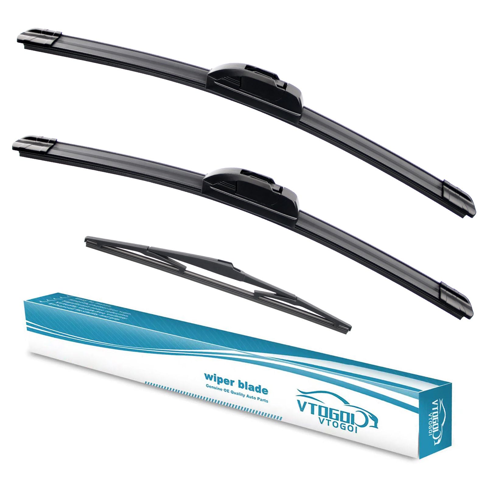 Vtogoi Wiper Blades With Rear Wiper Blades Set For Hyundai Tucson 2016-2021,Automotive Replacement Windshield Wiper Blades, That