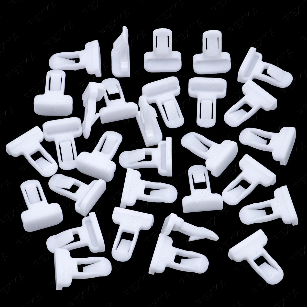 Rexka 30pcs Spoiler Moulding Clips for Toyota Lexus - Durable Plastic, One Size, Compatible with 4Runner, Camry, RAV4 and More