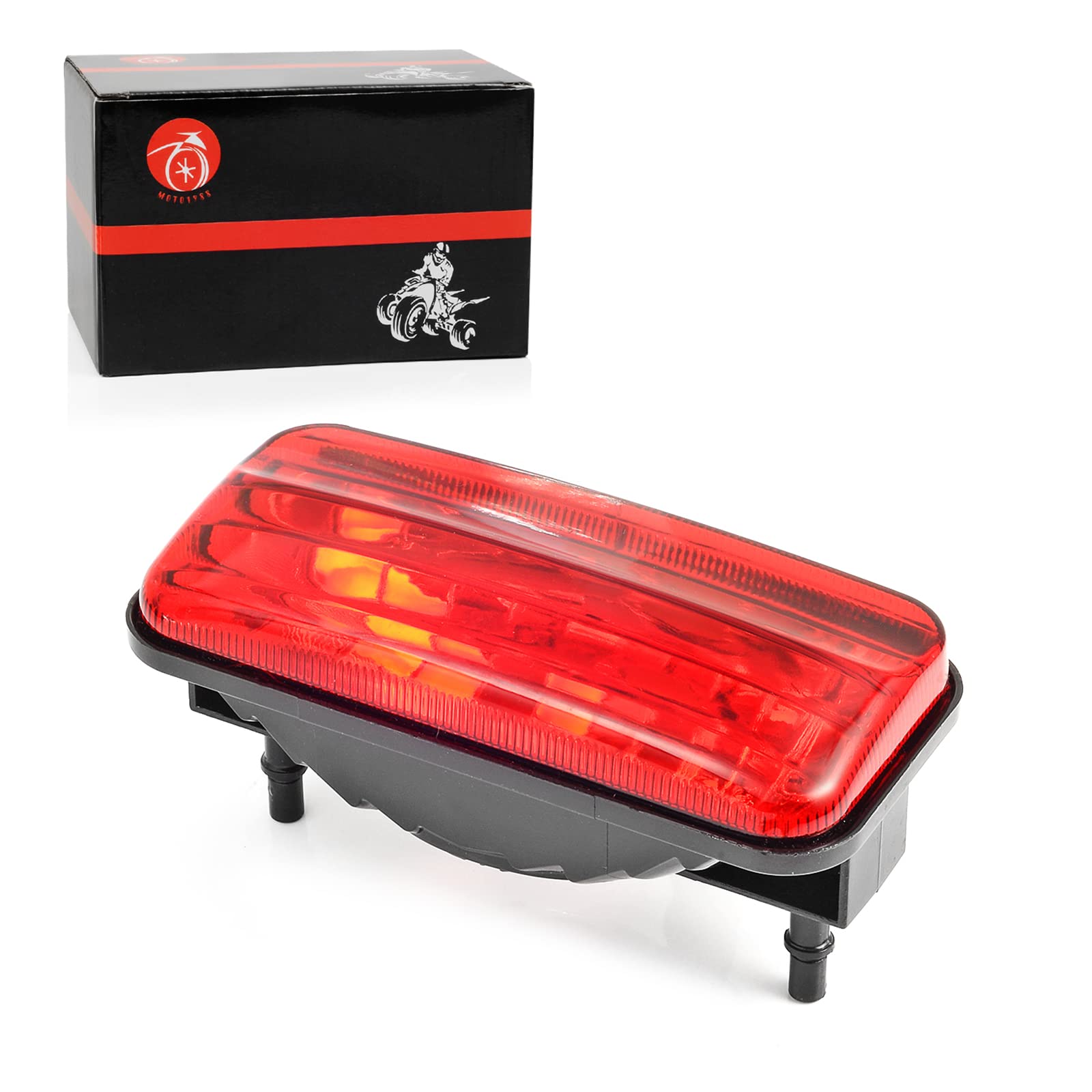 MOTO1988 Rear Tail Light for Honda Rancher 350 ES & Foreman Rubicon 500 - Red, 33710-HN5-670, Fits 2000-2004 Models