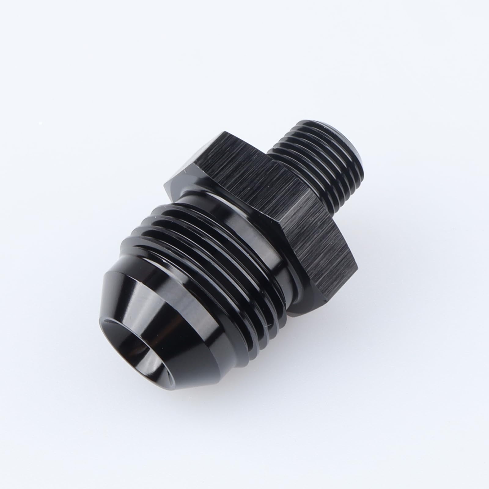 Ac Performance Male 1/8'' Npt To -8 An Flare Adapter Straight Aluminum Black
