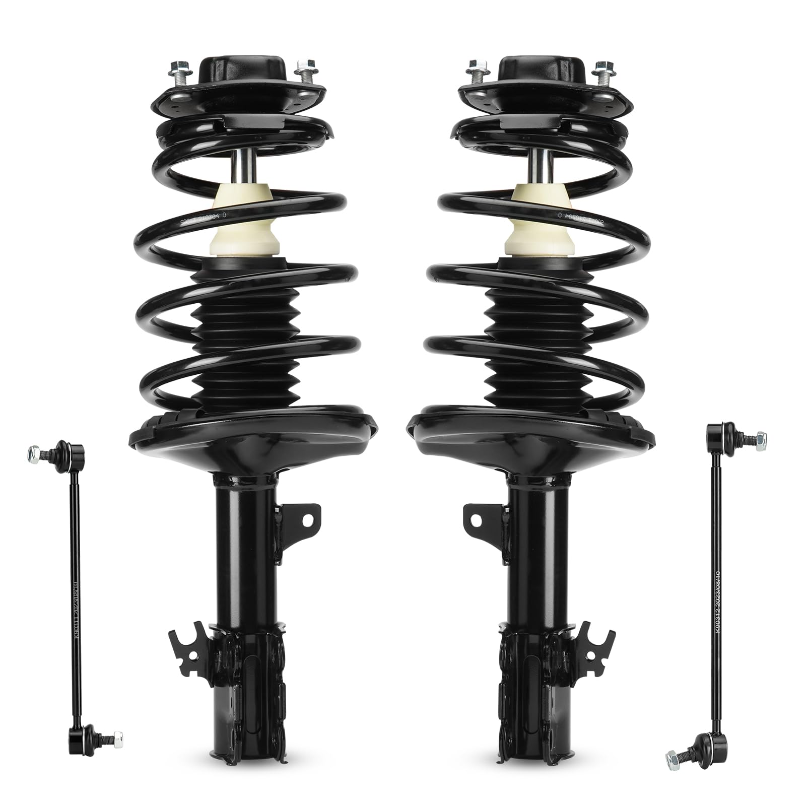 Front Struts w/Coil Spring & Sway Bar Links for 97-01 Lexus ES300 / 97-01 Toyota Camry / 99-03 Toyota Solara 3.0L / 97-03 Toyota