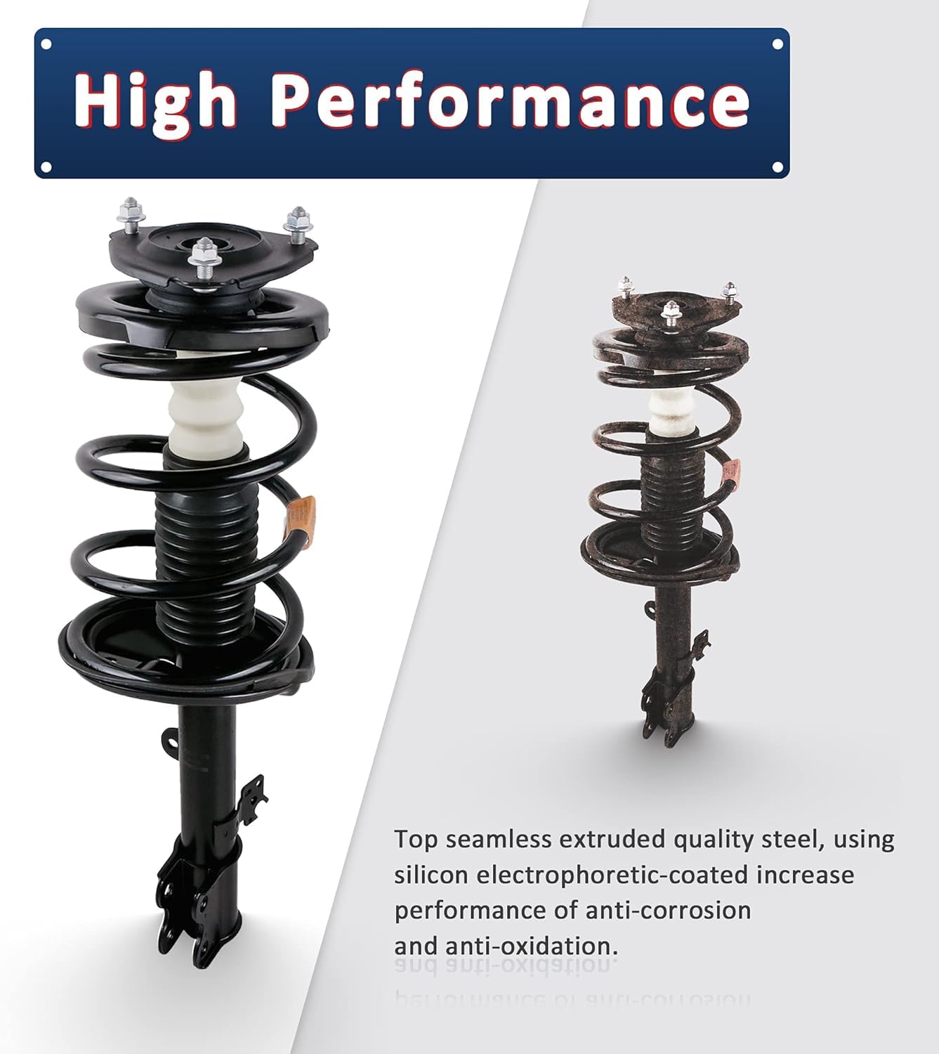 Mostplus Front Rear Complete Strut Assemblies Shock Absorbers 171957 171958 171979 171980 Compatible For 1992-1996 Toyota Camry