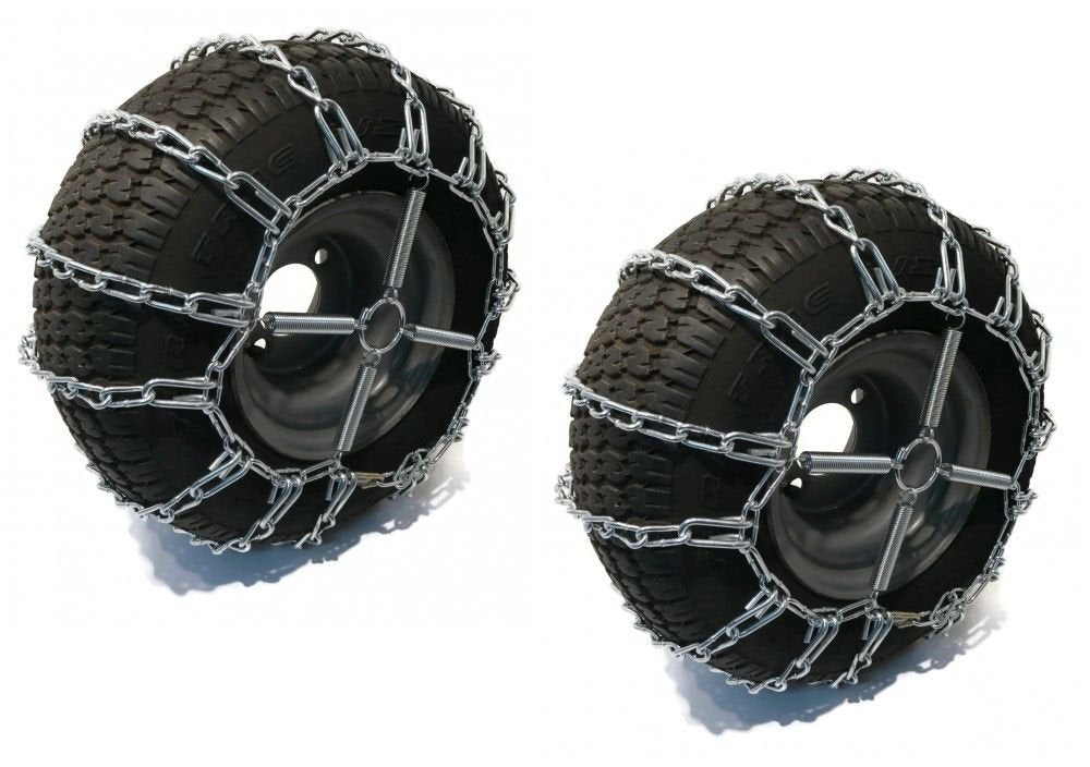 The ROP Shop 2 Link TIRE Chains & TENSIONERS 20x10x8 for Kubota Lawn Mower Garden Tractor