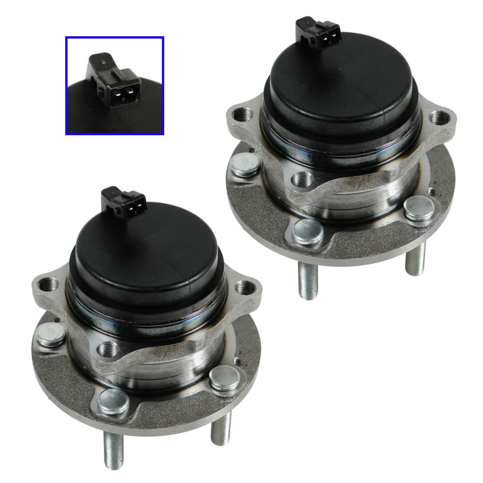 Trq Rear Wheel Hub Bearings Assembly Set Compatible With 2007-2020 Hyundai Santa Fe 2013-2018 Santa Fe Sport 2019 Santa Fe Xl 20