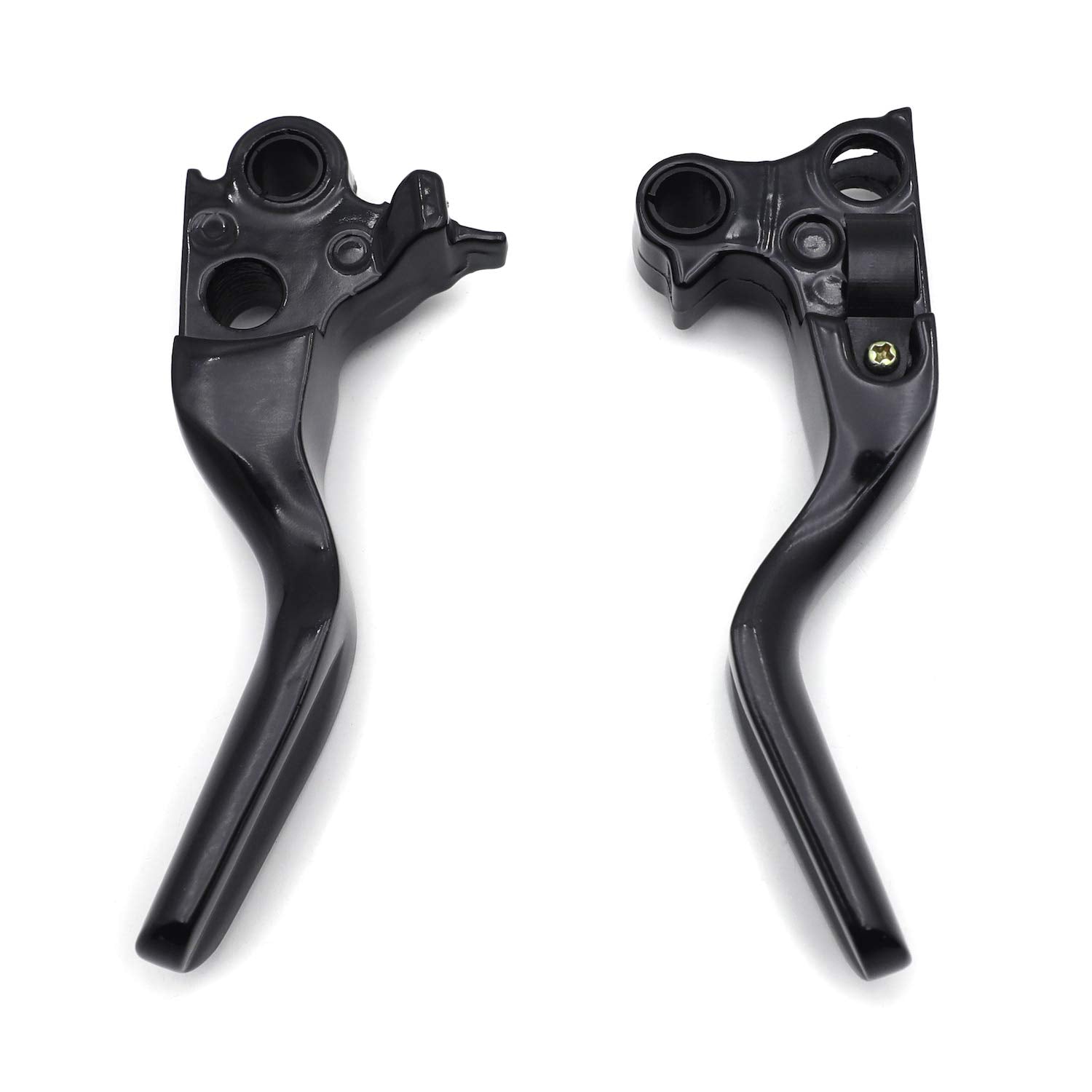 HTTMT- Black Shorty Brake Clutch Levers Compatible with Harley 96-03 XL/96-07 Dyna Touring/96-07 Softail 45075-07 55798-10A [P/N