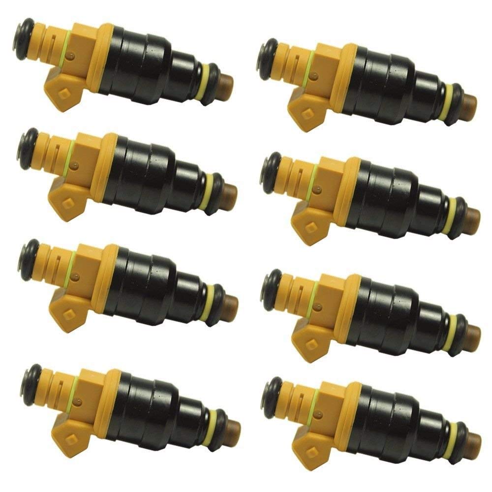 Fibroxify High Performance Fuel Injector Set of 8 for Ford 4.6/5.0/5.4/5.8, Model #0280150943, Metal and Composite Plastic