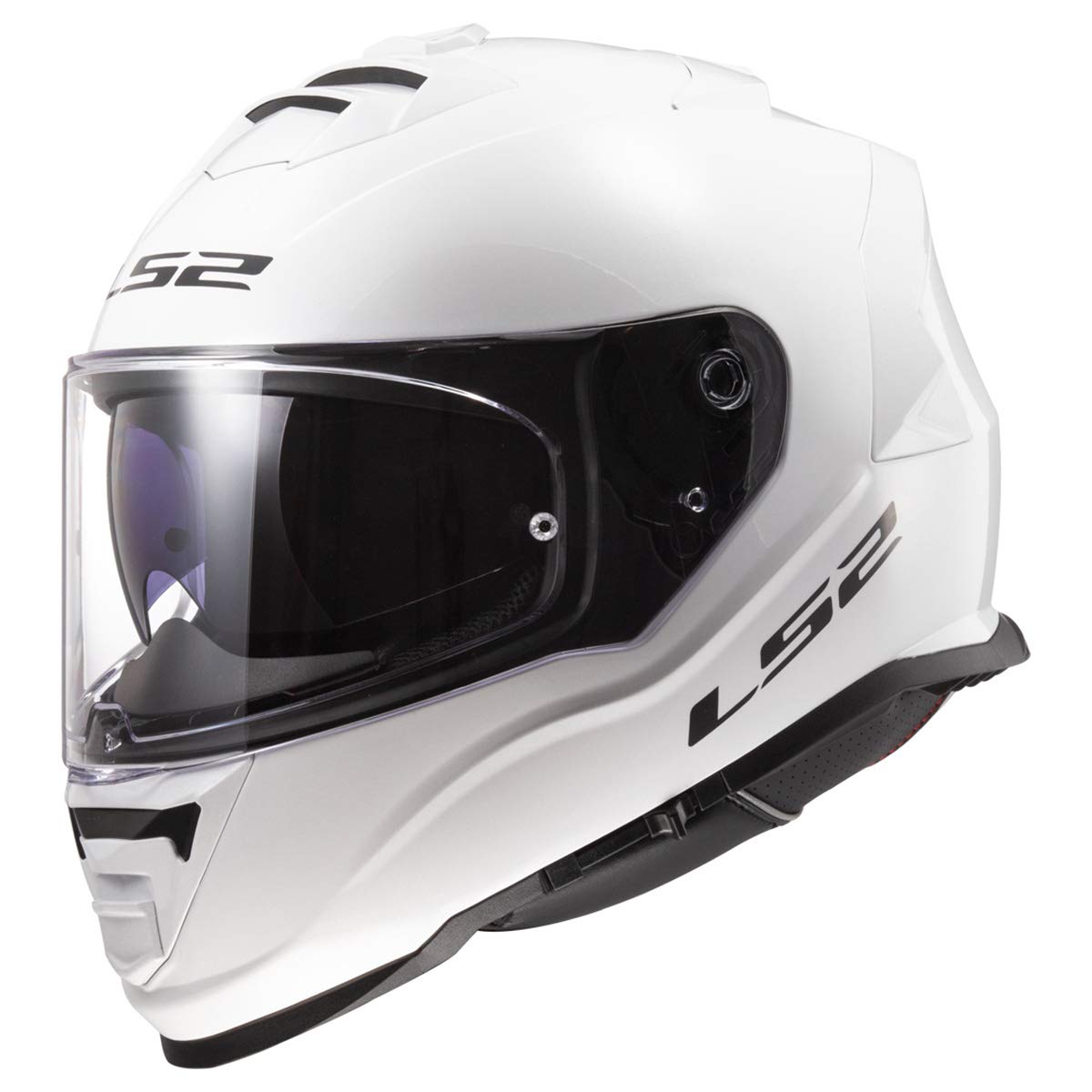 Ls2 Helmets Assault Full Face Motorcycle Helmet W/Sunshield (Gloss White - X-Large)