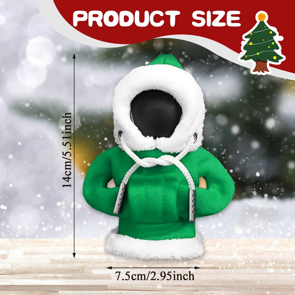 Kutyun Gear Shift Hoodie, Christmas Car Shift Knob Hoodie Cover, Car Interior Accessories Car Shifter Stick Protector Decoration