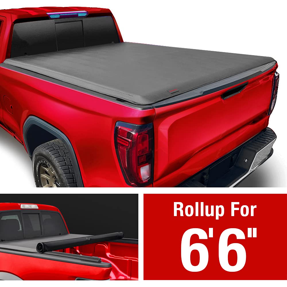 MaxMate Soft Roll-up Truck Bed Tonneau Cover Compatible with 2019-2025 Chevy Silverado GMC Sierra 1500 (Not Fit 19 LD; 19-25 Cla