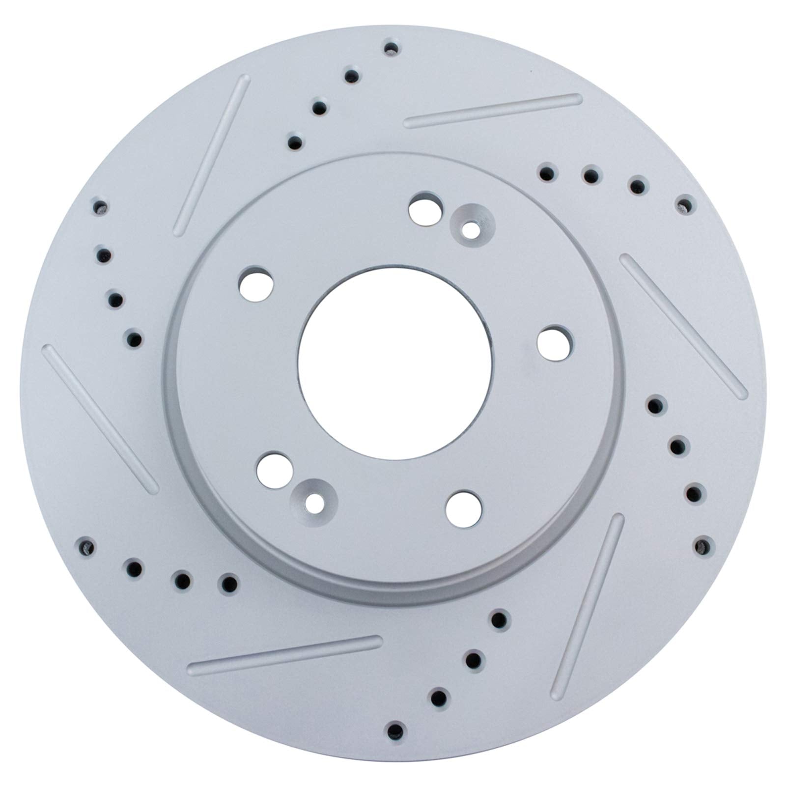 Trq Front Performance Brake Rotor Drilled Slotted Pair For Elantra/Elantra Coupe/Elantra Gt/Forte/Forte Koup / Forte5 / Soul/Vel