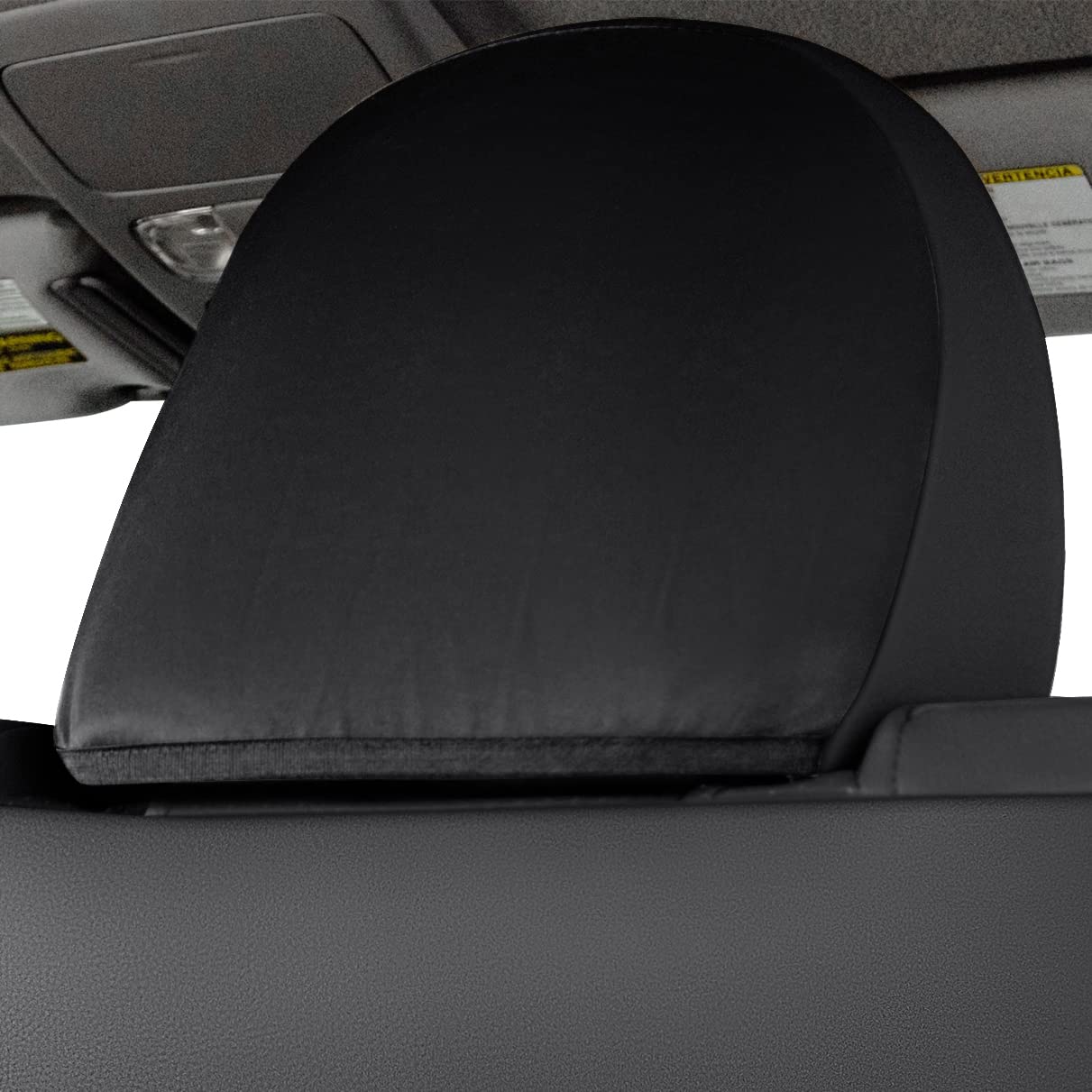 LUCKYMAN CLUB Tacoma Seat Covers for 2005-2015 Crew Cab, Faux Leather, Black & Red