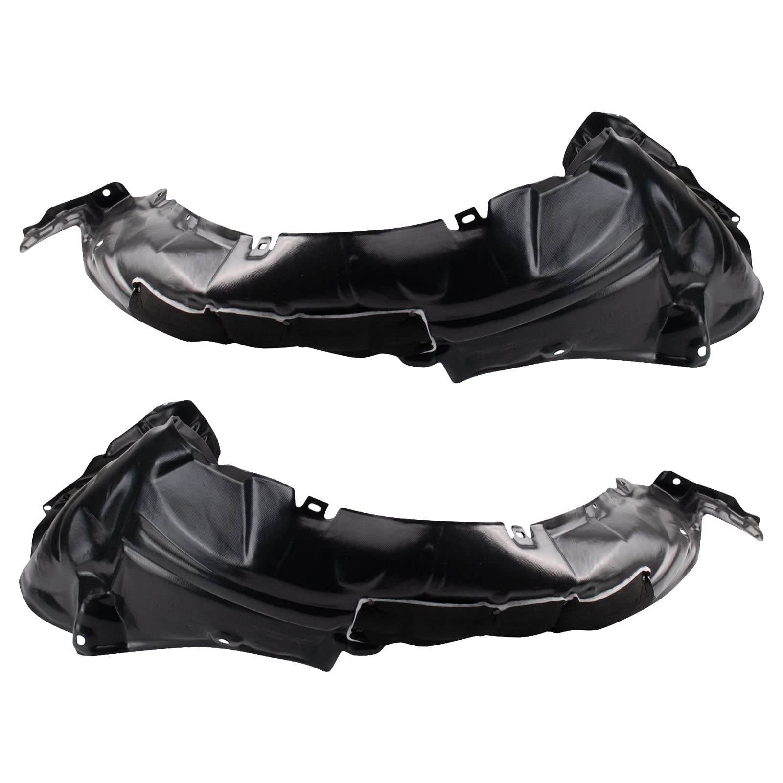 Trq Inner Fender Liner Set Compatible With 2012-2014 Toyota Prius V To1248179 To1249179