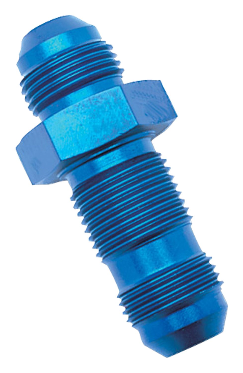 Edelbrock Russell 661190 Blue Straight Flare Bulkhead