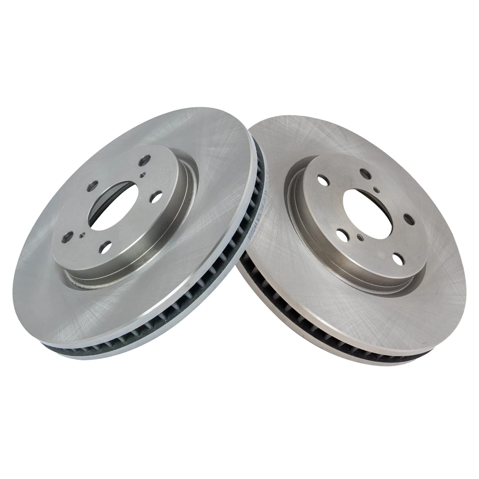 Trq Driver & Passenger Side Brake Rotors Set Vented Compatible With 2006 Lexus Gs300 2009-2015 Is250