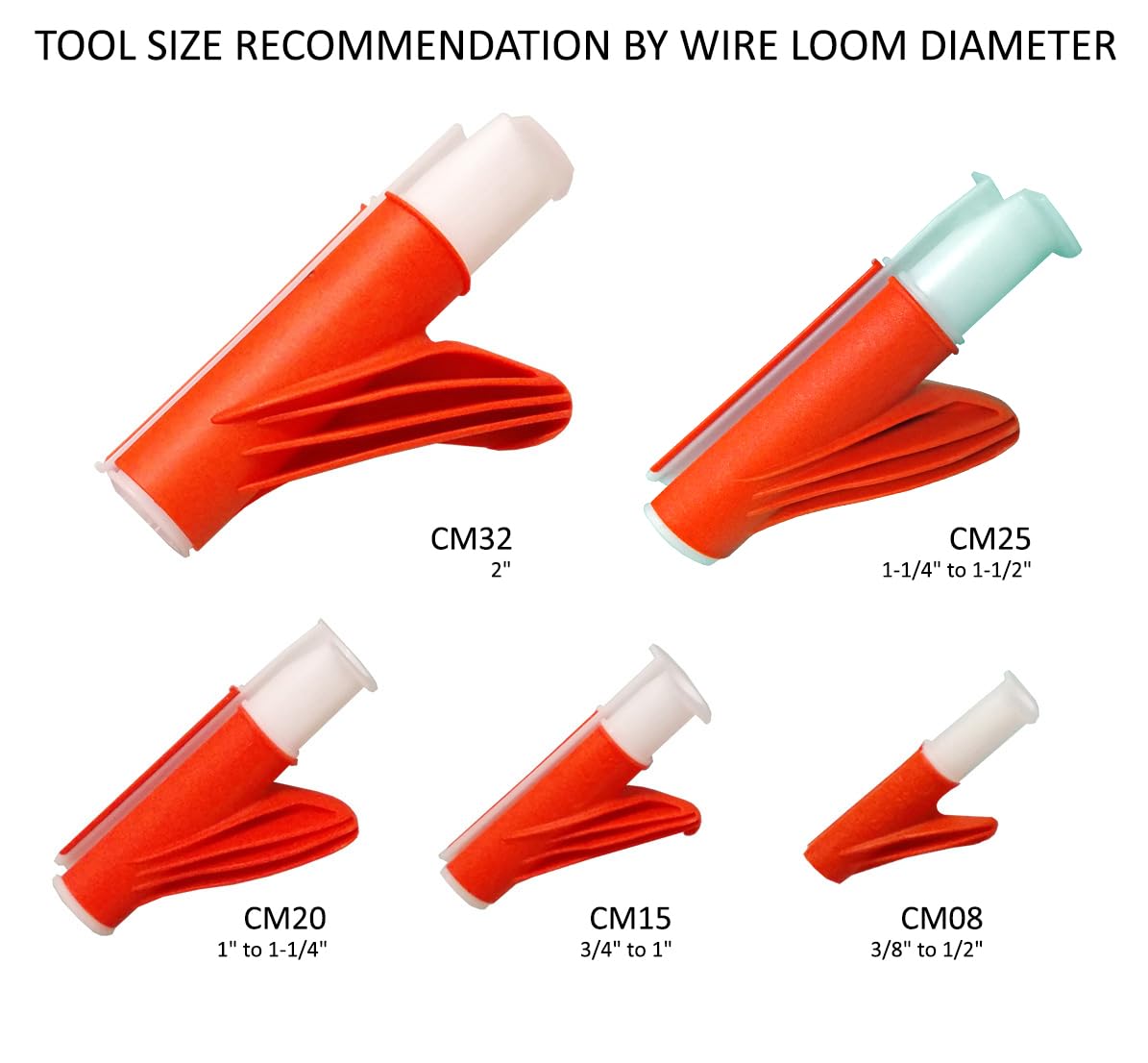 Electriduct Wire Loom Cable Insertion Tool For 3/8'' To 1/2'' Conduit Sleeving Installation - Model Cm08