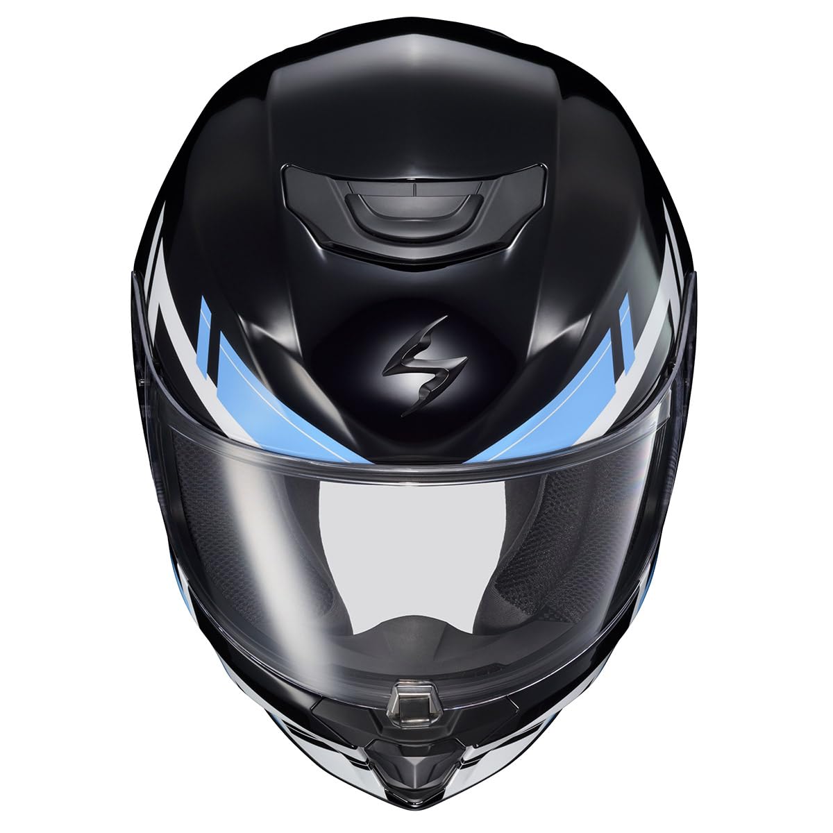 Scorpionexo R420 Full Face Adult Street Motorcycle Helmet With Bluetooth Ready Speaker Pockets Dot Snell Approved Pace (Blue - 2