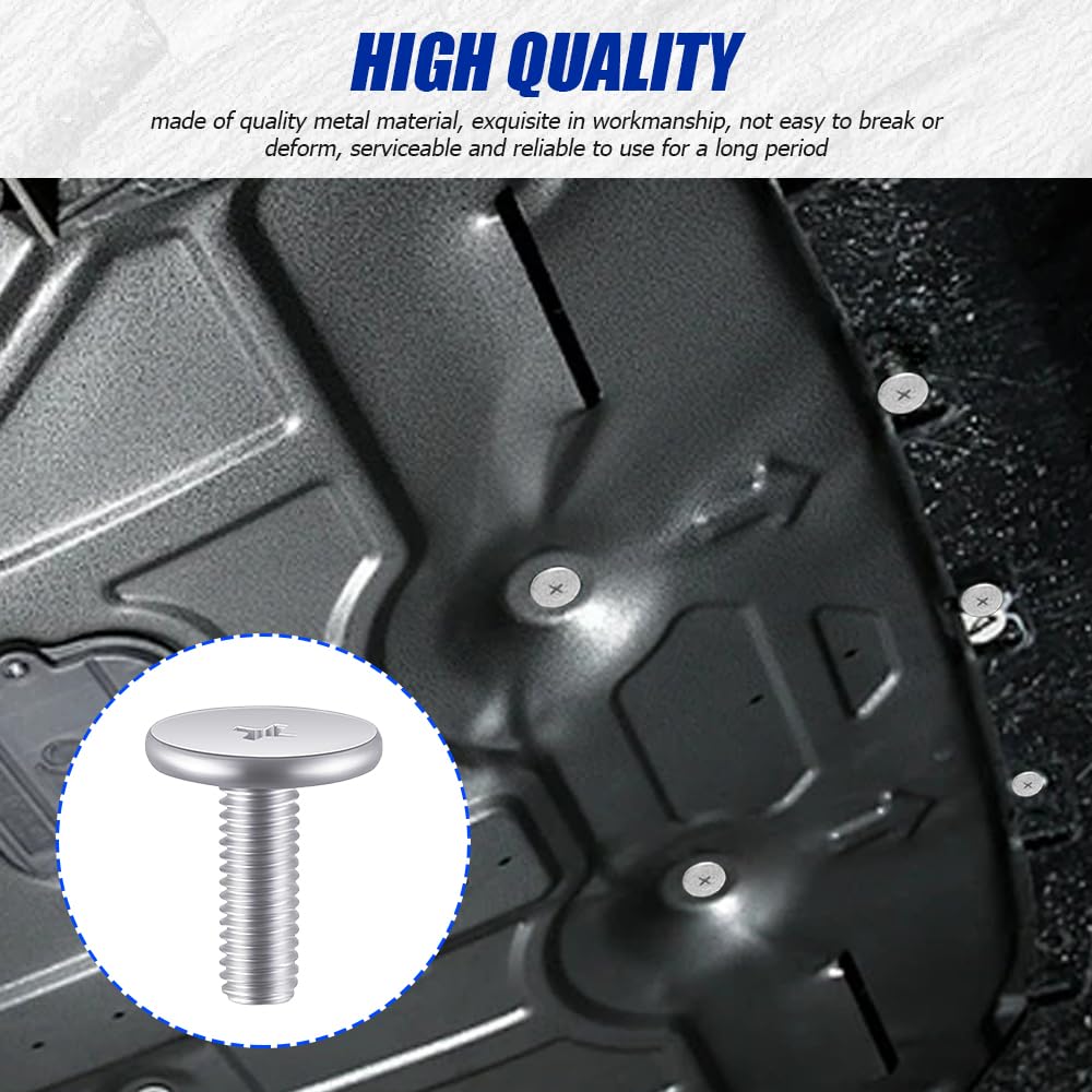 14Pcs Engine Lower Cover Pin Screws, Engine Splash Shield Hardware Screw And Access Clip, 90674-Ty2-A01 90105-Tba-A00 Engine Cas