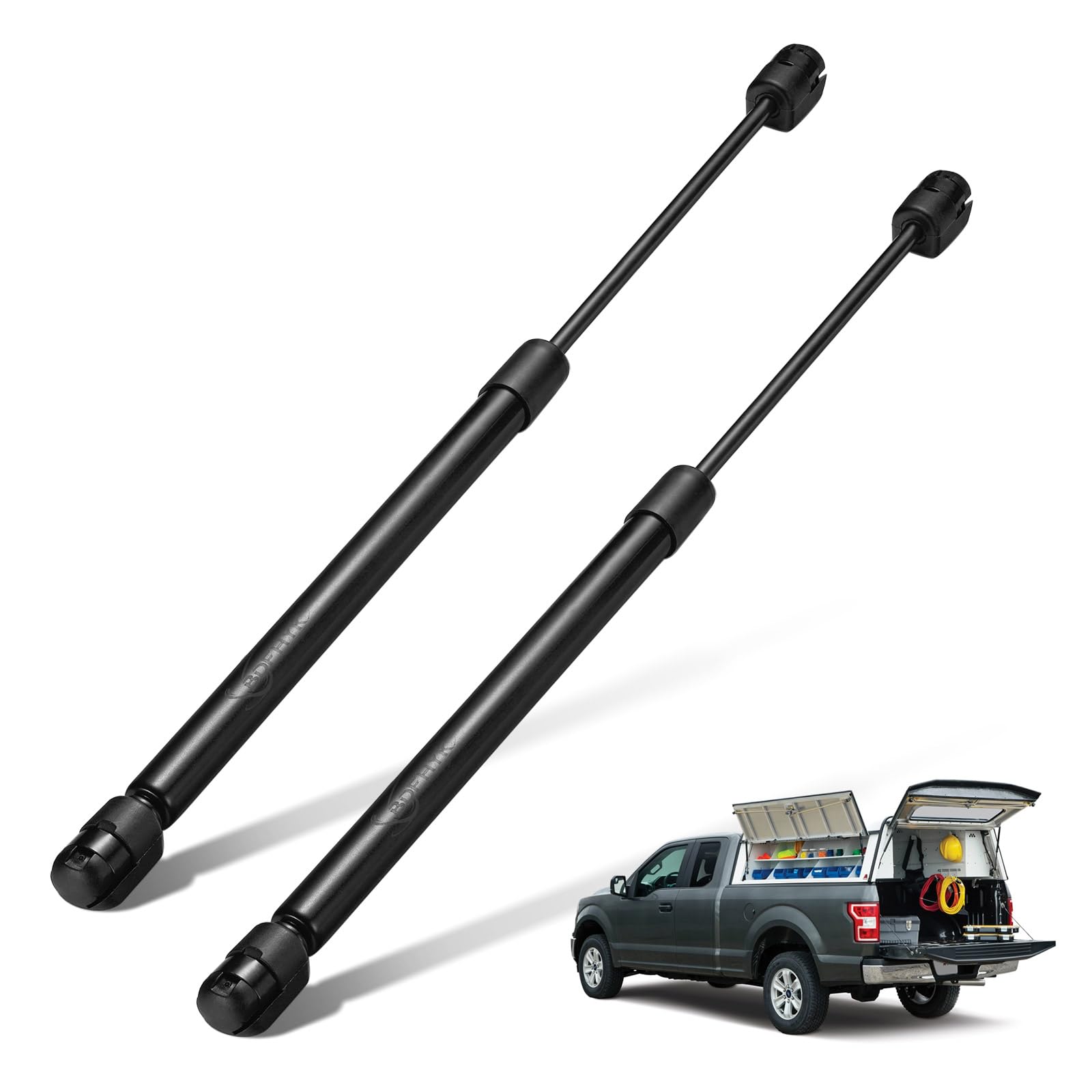 C16-09209 16 inch 38 Lbs (169 N) Camper Shell Shocks Lift Support Gas Springs Struts Props for Leer are ATC Tacoma Topper, Rust Resistant Gas Strut Gas Spring, 2 PCS -Like New