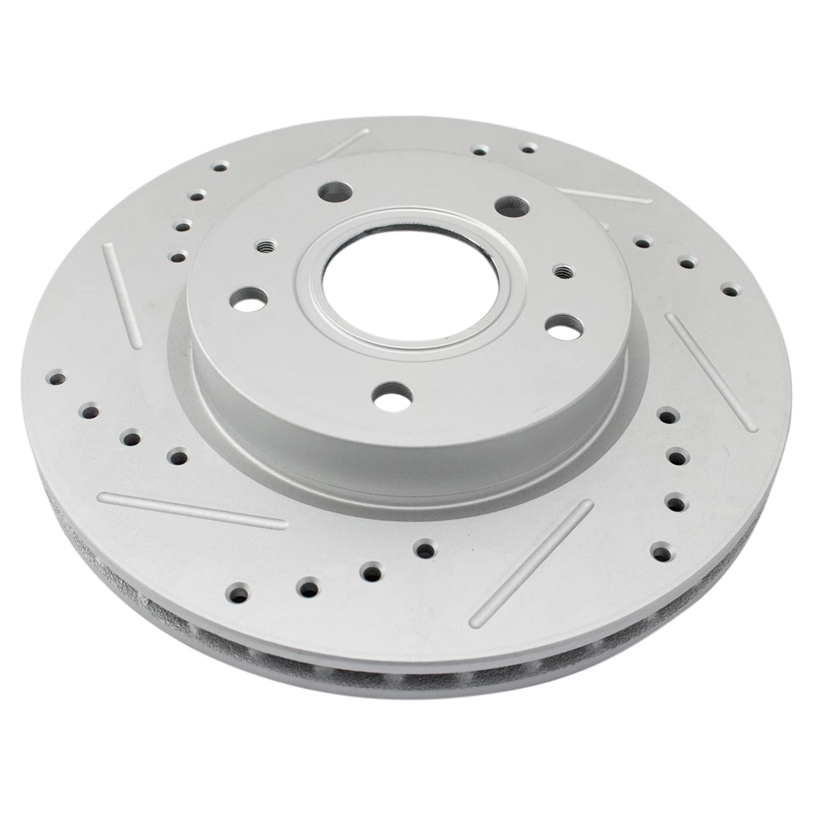 Trq Front Performance Brake Rotors Set Premium G-Coated Compatible With 2007-2013 Suzuki Sx4