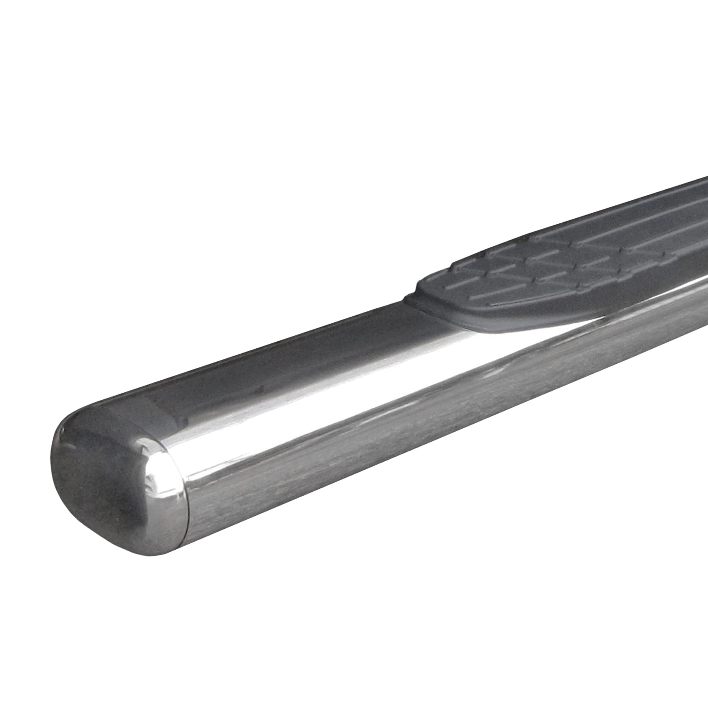 Go Rhino 4' Oval 1000 Series Sidesteps & Brackets | Stainless Steel, Polished | 104404780Ps | Fits 2019-2025 Chevrolet Silverado & Gmc Sierra Double Cab (See Description)