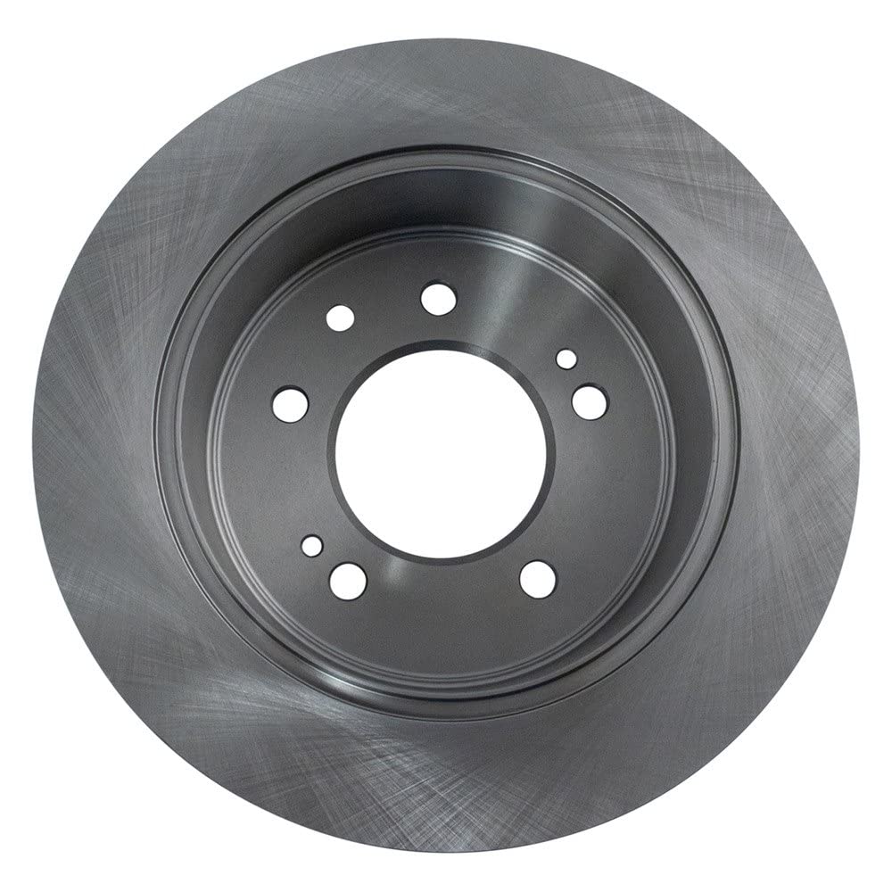 Trq Rear Brake Rotors Set Solid Compatible With 2007-2010 Hyundai Elantra