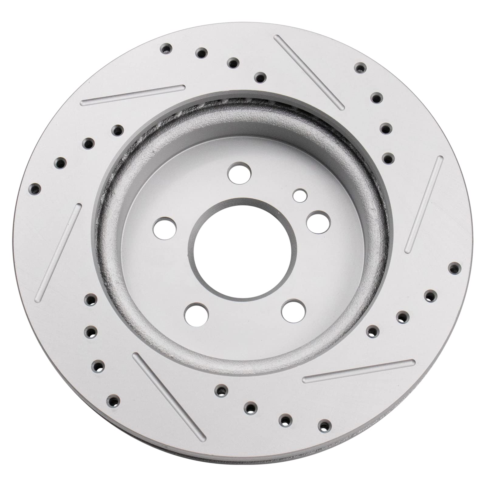 Trq Front Performance Brake Rotors Set Premium G-Coated Cross Drilled & Slotted Compatible With 1998-2003 Mercedes-Benz Ml320 20