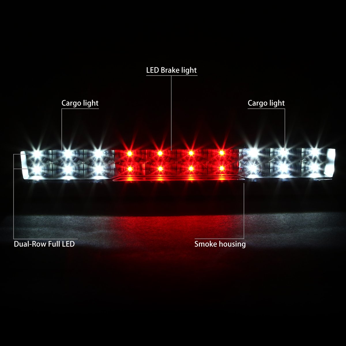 Dna Motoring 3Bl-Gmc07-Led-Bk-Sm, Led Third Brake Light