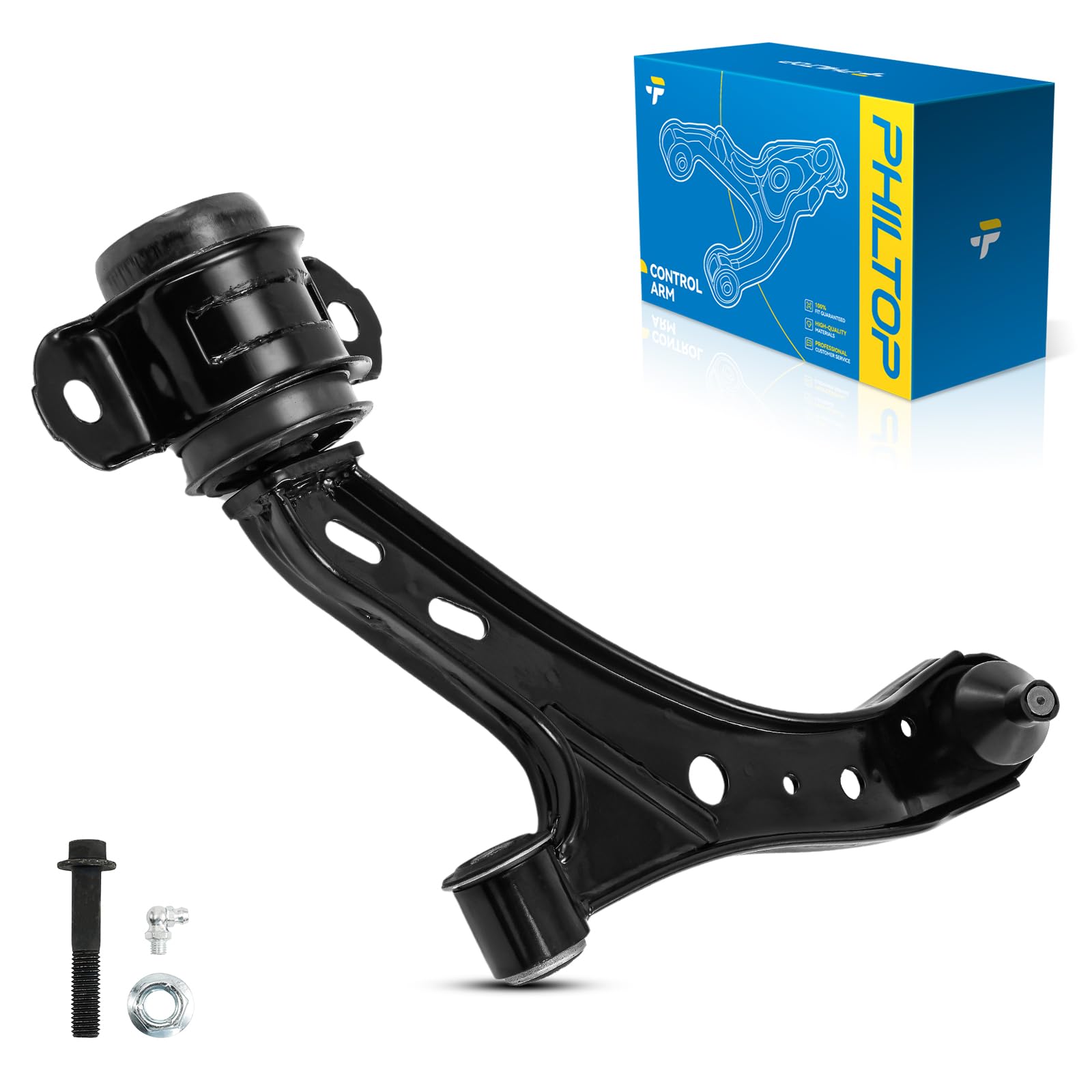 PHILTOP Front Lower Left Control Arms Fit for Mustang 2005 2006 2007 2008 2009 2010, K80727 Suspension Kit