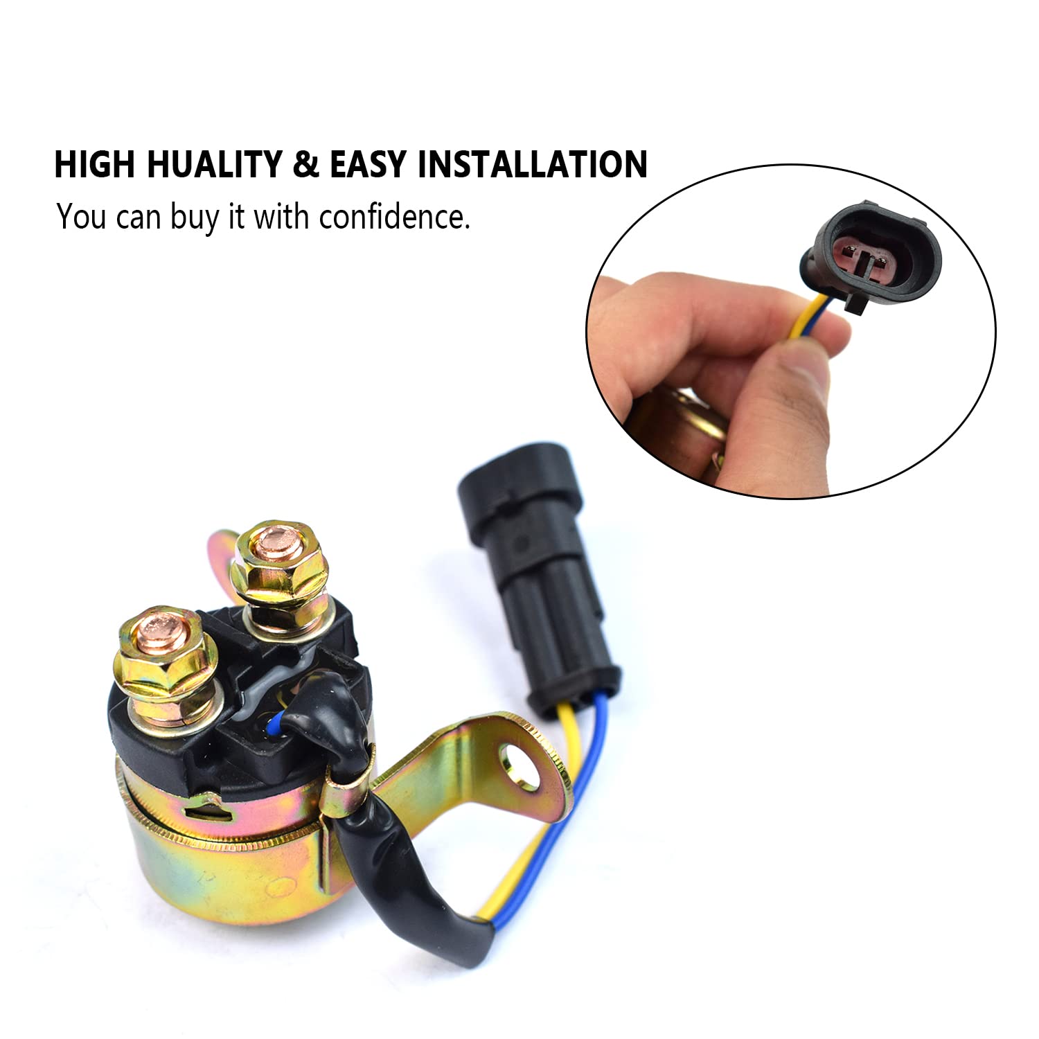 Starter Solenoid Relay Compatible with Polaris Ranger RZR Sportsman Hawkeye Trailboss 330 325 400 450 500 570 700 800 900 1000 2