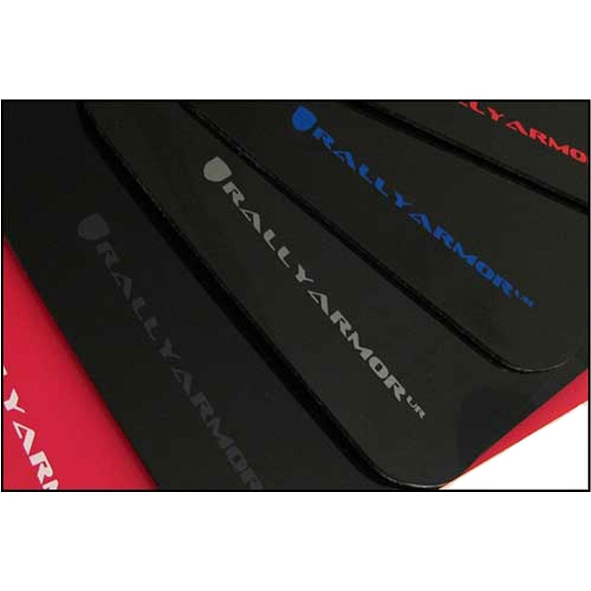 Rally Armor MF12URBLK/RD Black, Red Mud Flap with Logo (Universal Fitment (no Hardware) UR), 1 Pack