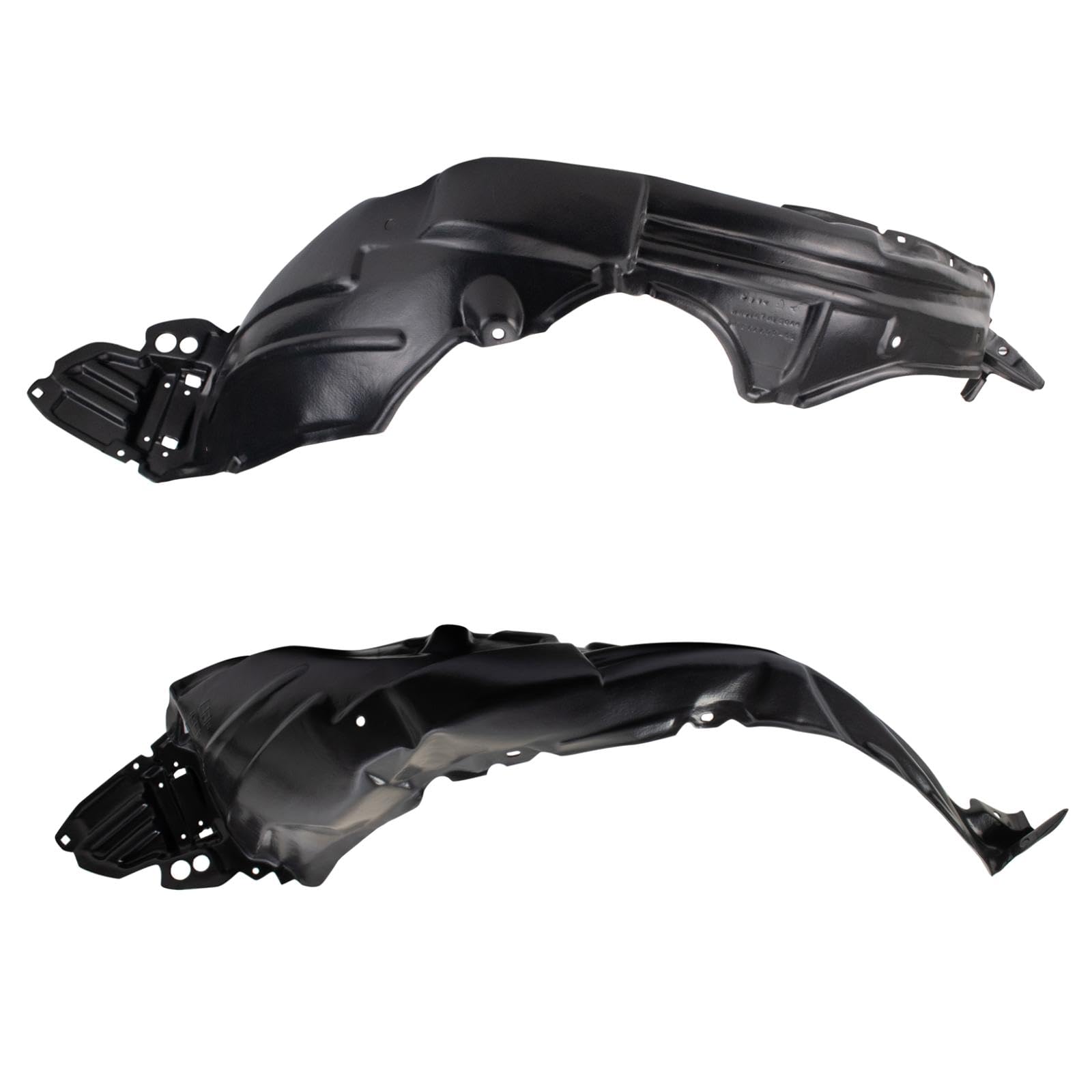 Trq Inner Fender Liner Set Compatible With 2012-2017 Toyota Yaris To1248169 To1248193 To1248197 To1249169 To1249193 To1249197