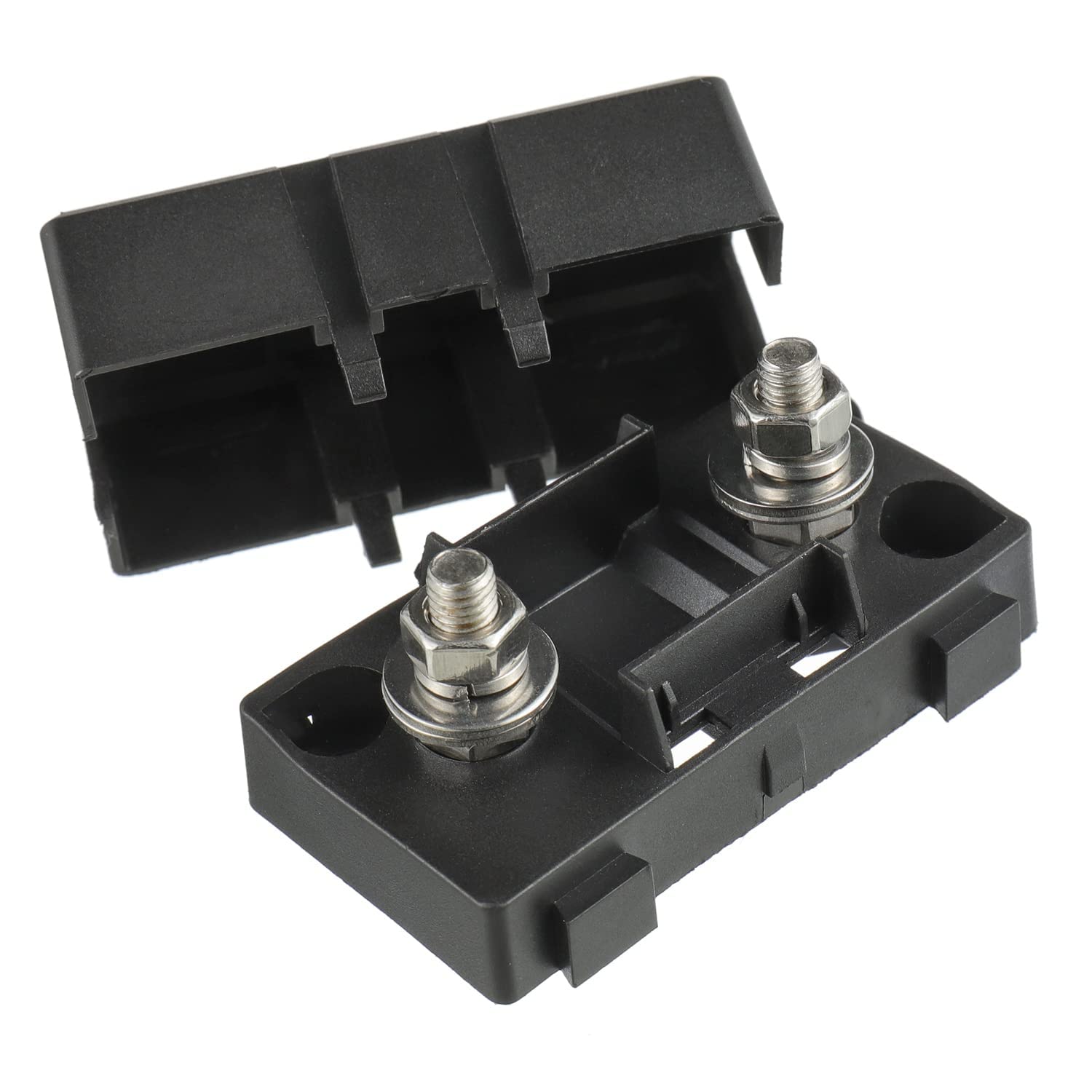 Bojack 125 Amp Ami/Midi Fuse Holders And High Current Bolt-On Midi Fuses 125A For Cars Trucks Vehicles (Pack Of 2
