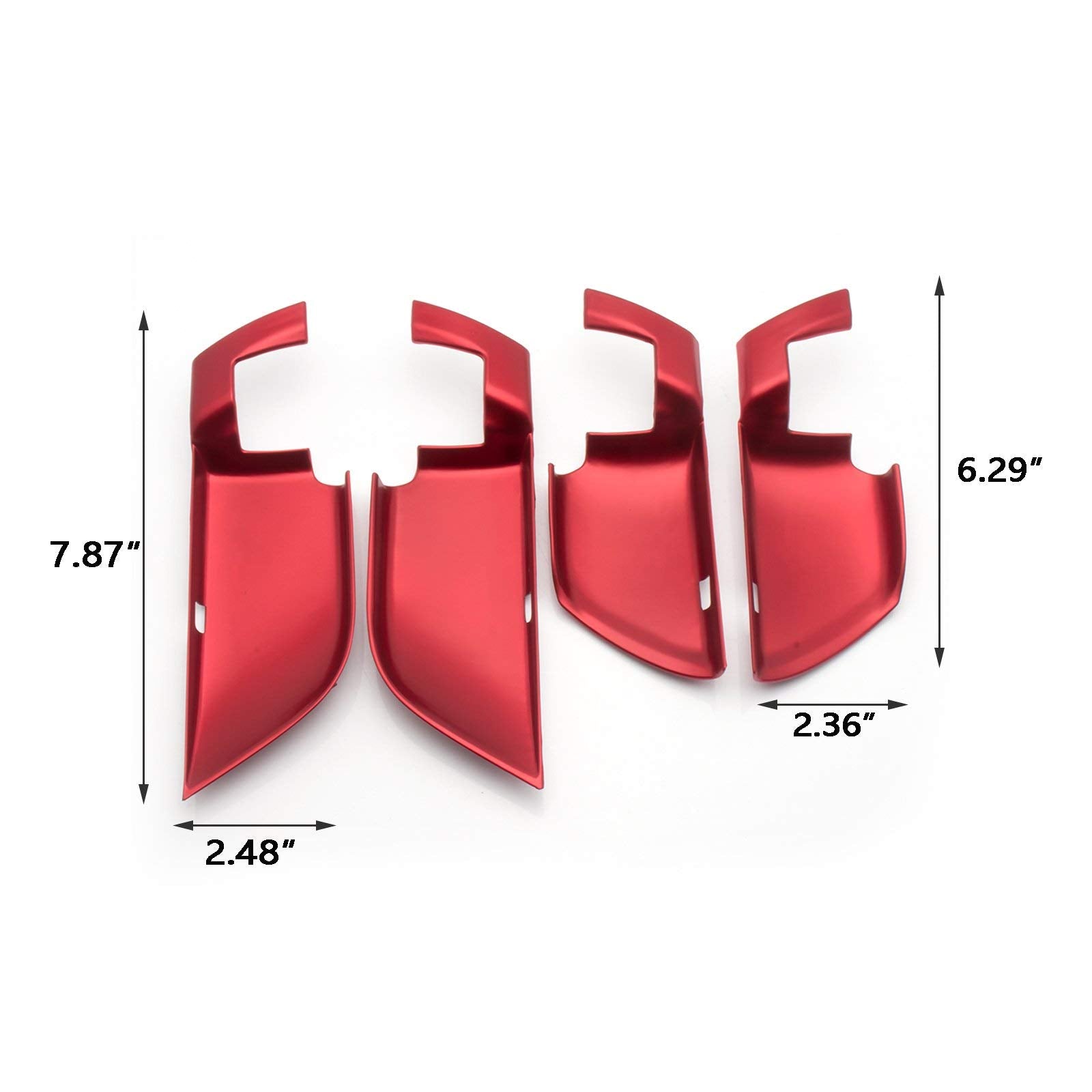 Xotic Tech Inner Door Handle Bowl Cover Trim, Sporty Red, Compatible With Honda Accord 10Th Gen 2018-2022
