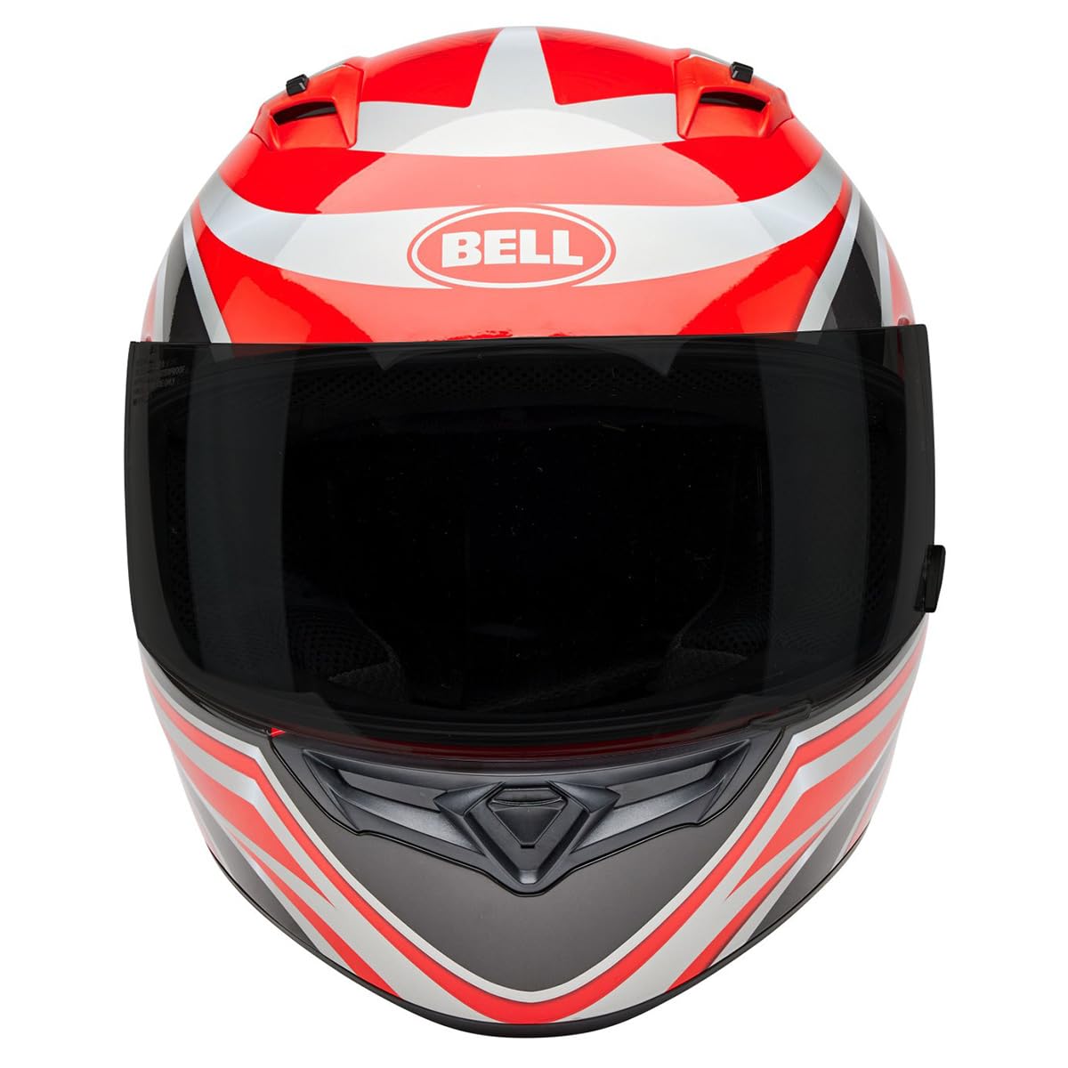 Bell Qualifier Full-Face Motorcycle Helmet (Gloss Conduit Charcoal/Candy Red - X-Large)