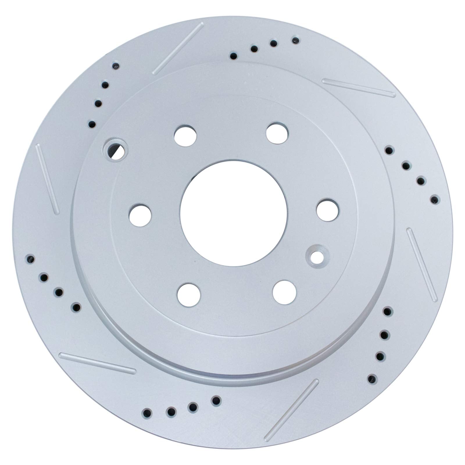 Trq Rear Performance Brake Rotor Drilled Slotted Pair Set For 2007-2016 Gmc Acadia / 2008-2017 Buick Enclave / 2007-2010 Saturn