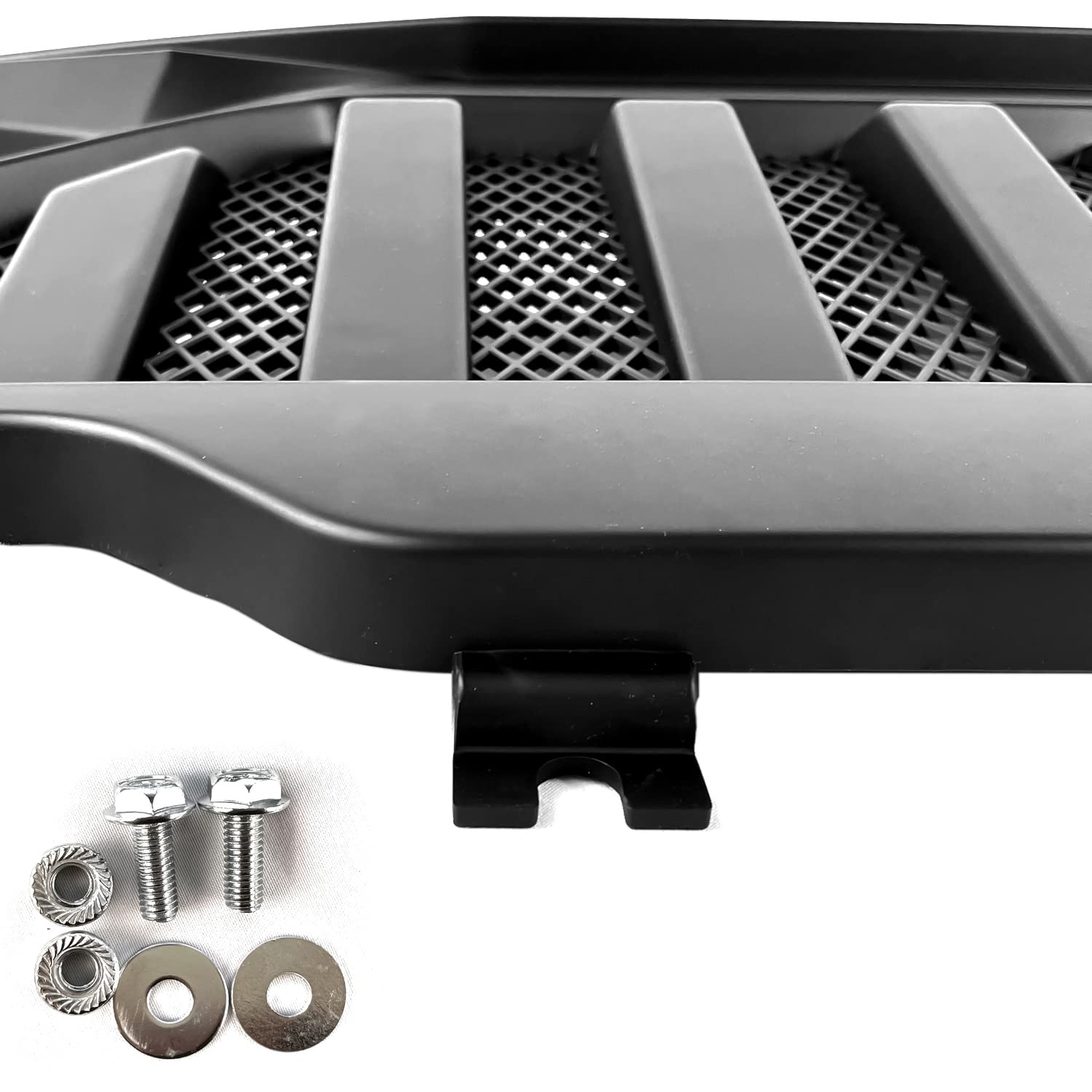 DIBON AUTO Matte Black Grille for Jeep Wrangler TJ & Gladiator 1997-2006 - Vader Grill with Mesh Design