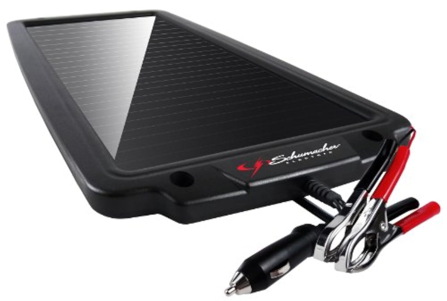 Schumacher SP-200 2.4W Solar Battery Maintainer - Water Resistant for Motorcycles, Cars, RVs - Black