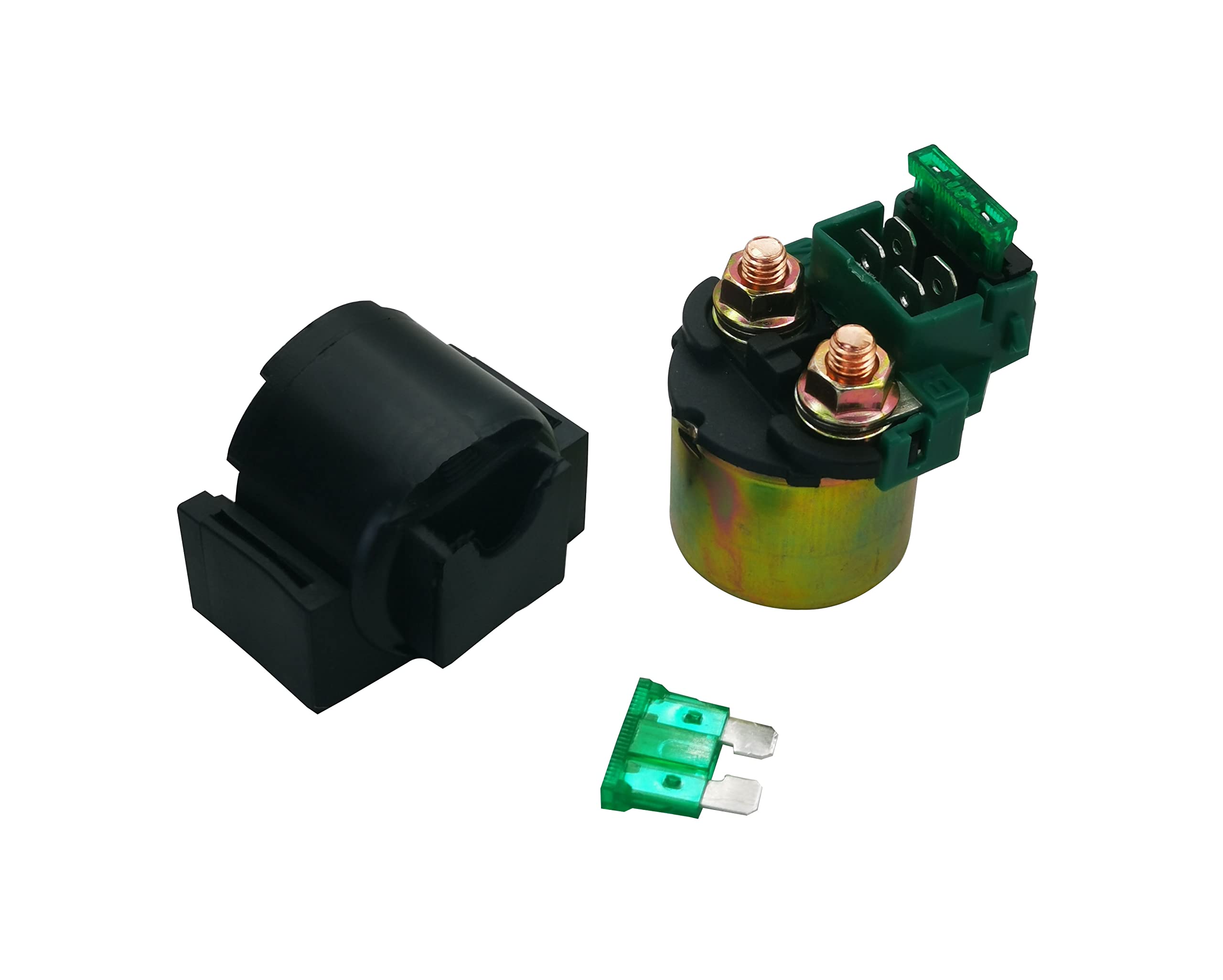 DABAZUALY Ignition Coil with CDI Box & Starter Solenoid Relay for Kawasaki Bayou 220/250 1996-2011, Replaces Part# 21119-1457