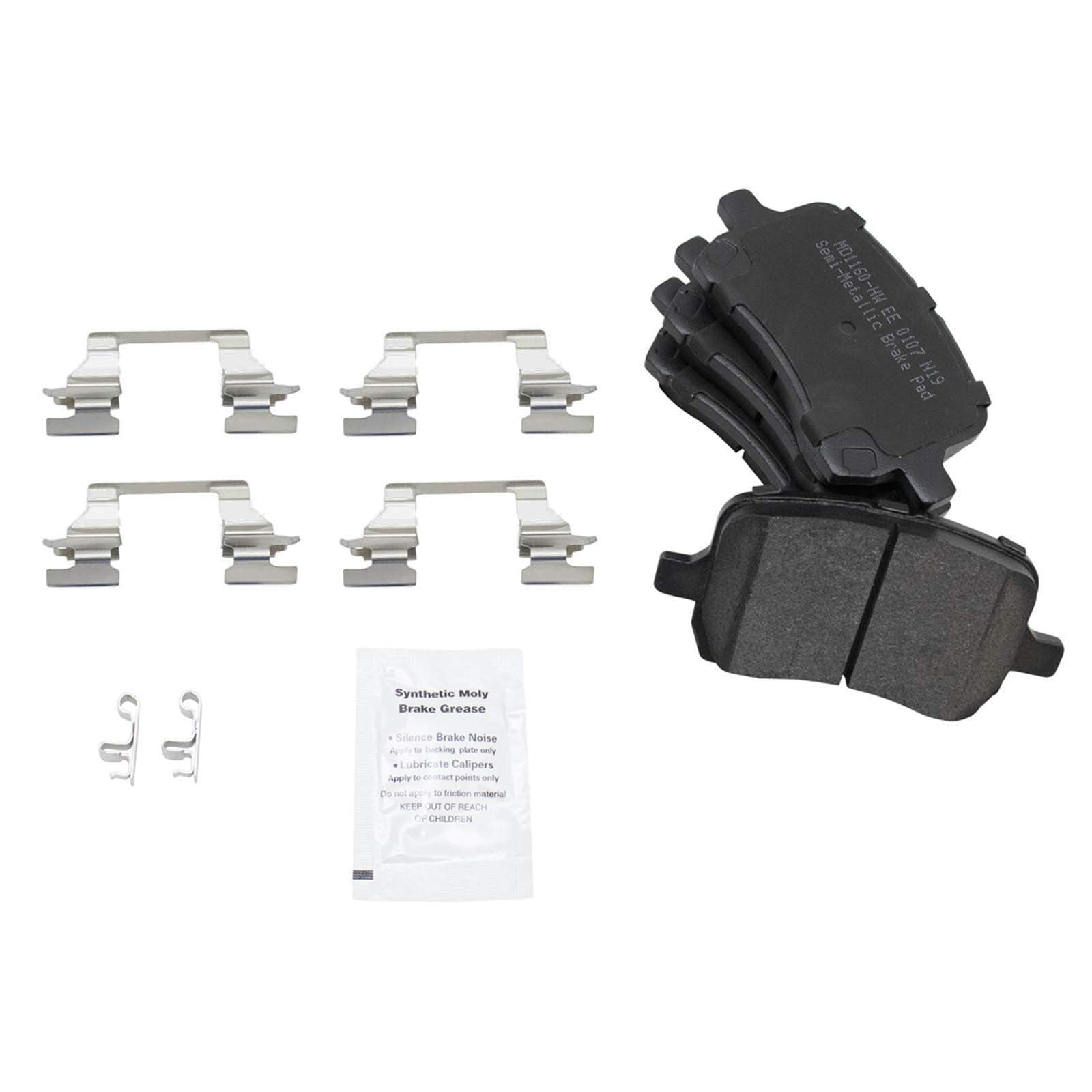 Trq Front Brake Pad & Rotor Kit Brake Pads Brake Rotor Semi-Metallic Compatible With 2007-2008 Chevrolet Malibu 2007 Pontiac G6