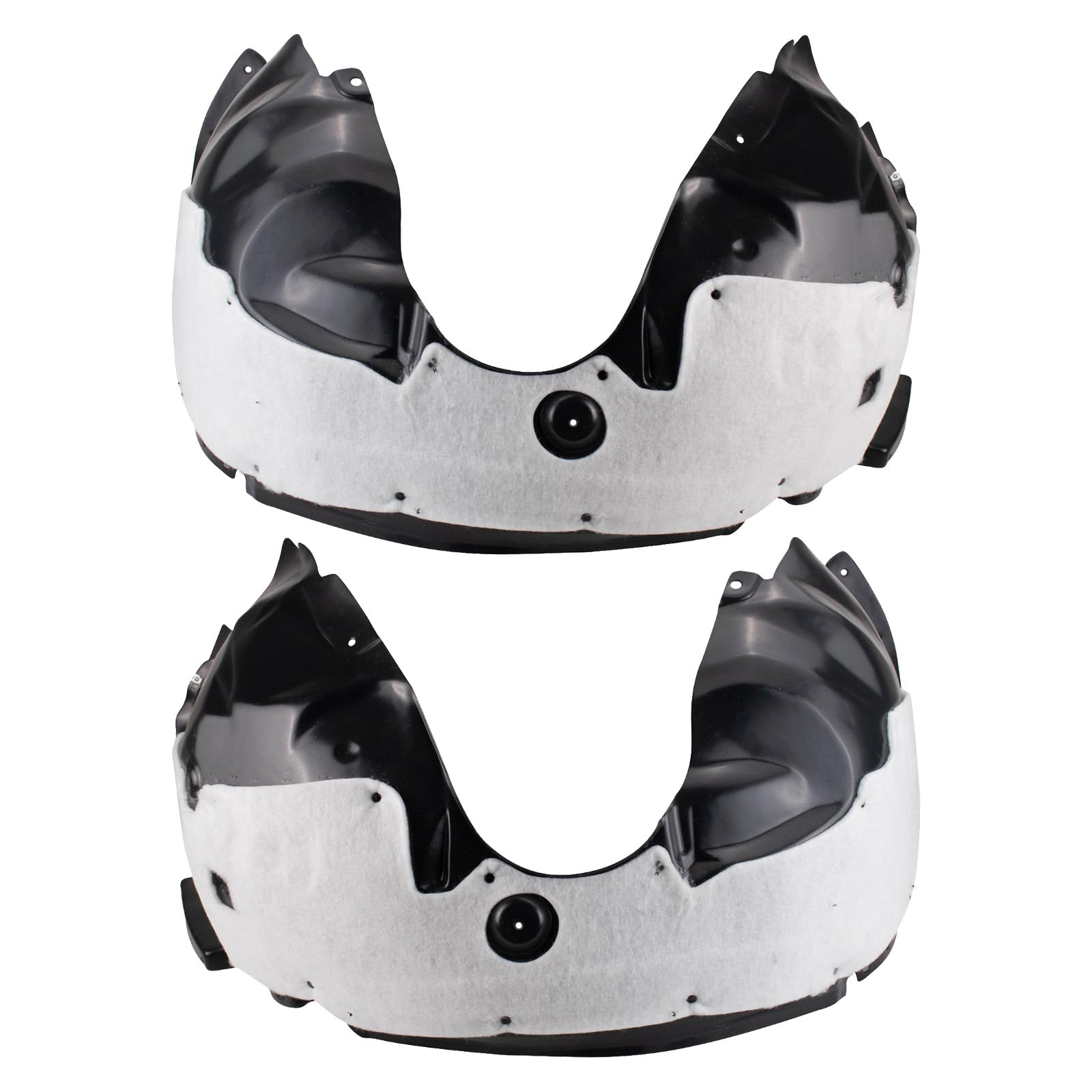 Trq Inner Fender Liner Set Compatible With 2013-2016 Lincoln Mkz Fo1248168 Fo1249168
