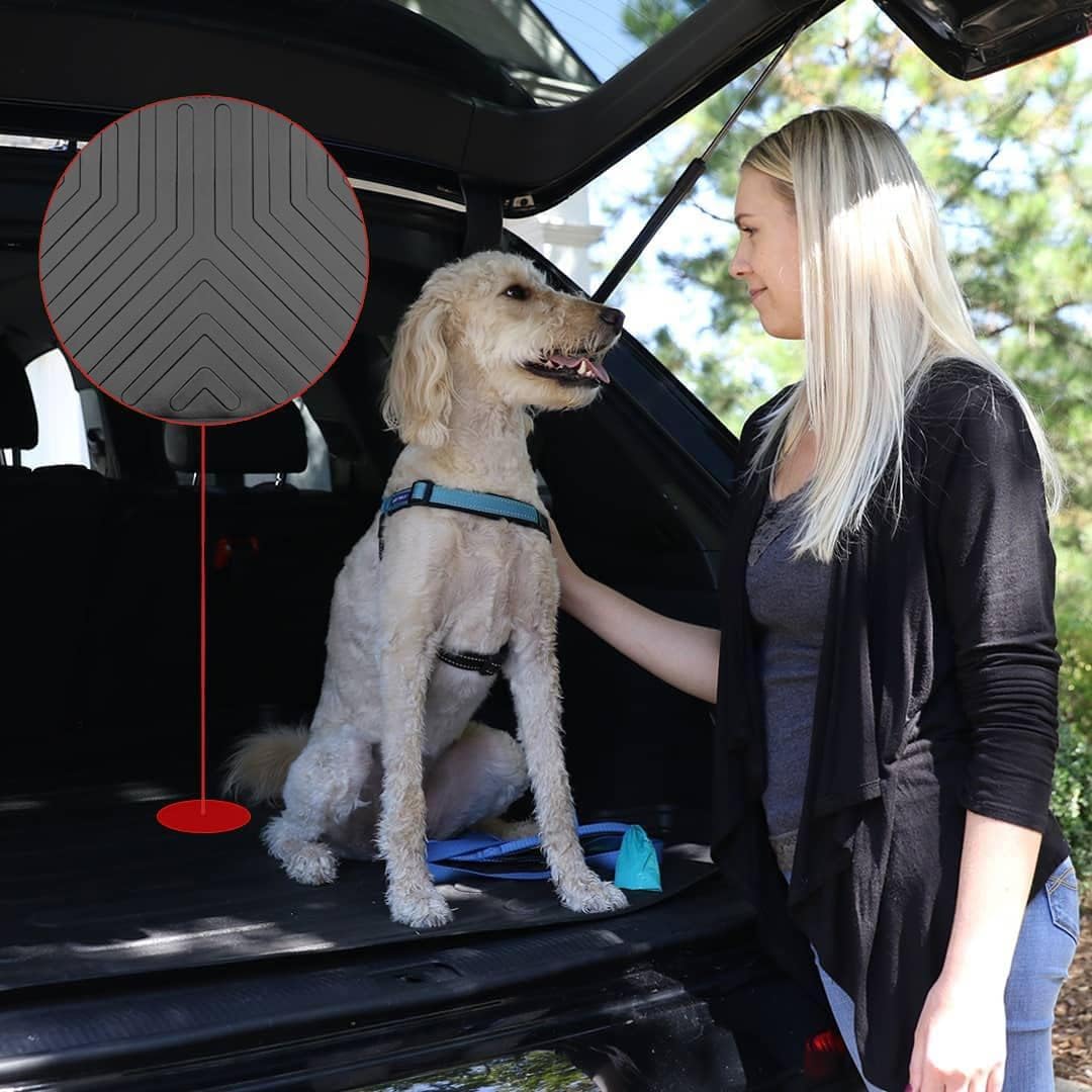 RizLiner 3D Custom Fit Cargo Liner for Hyundai Kona 2024-2026, Heavy Duty Rubber, Waterproof, Odorless, Non-Slip, Black