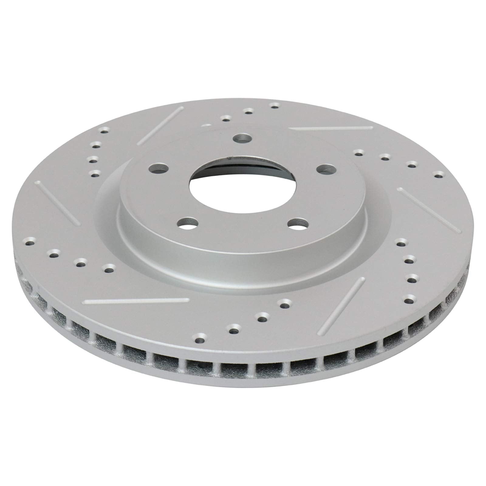 Trq Front Performance Brake Rotors Set Premium G-Coated Compatible With 2008-2013 Nissan Rogue 2014-2015 Rogue Select 2007-2012