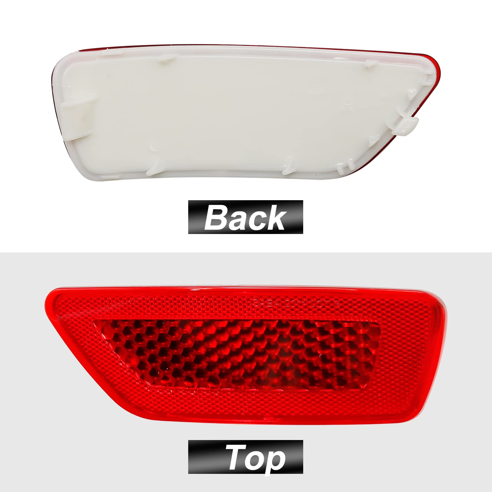 Vkinman 57010720Ac Rear Bumper Trim Reflector Lights Replacement For Jeep Grand Cherokee Dodge Journey 2011-2021 Rear Driver Rig